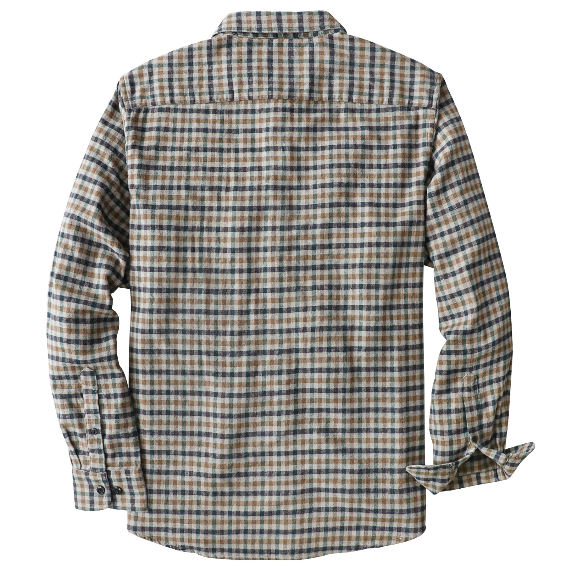 Dubinik® Flanellhemd für Herren, 100 % Baumwolle, Herren-Flanellhemden, langärmelig, kariert, weich, lässig, Button-Down-Hemd, Herren #66202