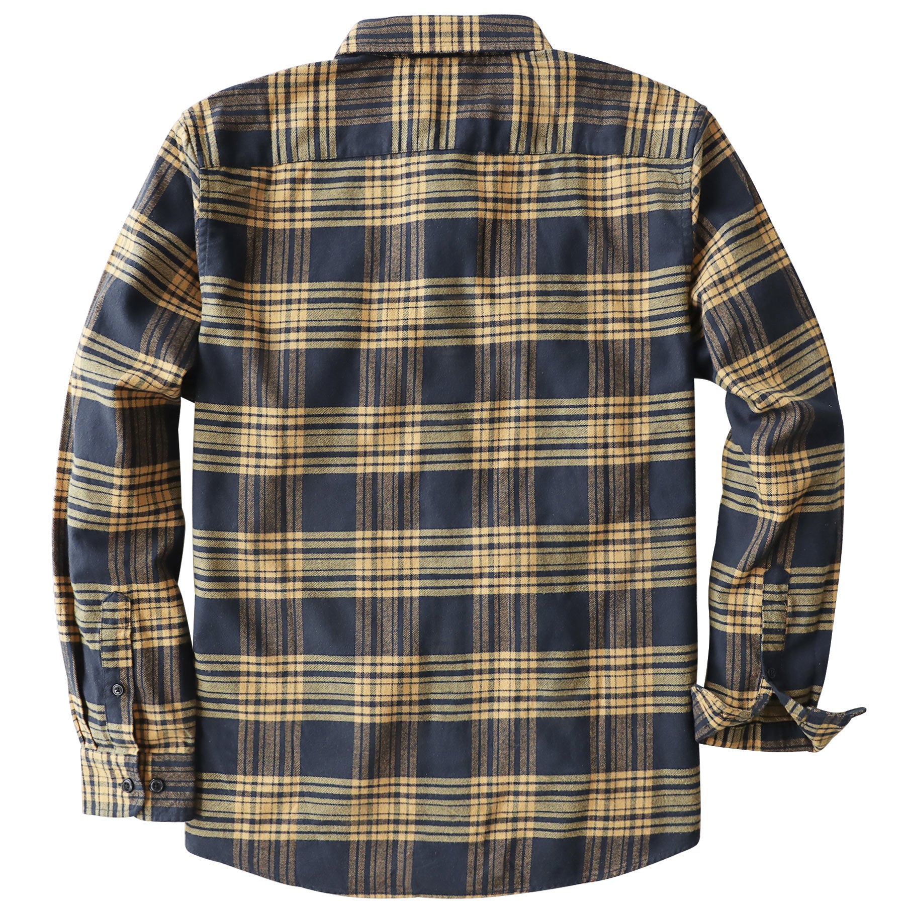 Dubinik® Flanellhemd für Herren, 100 % Baumwolle, Herren-Flanellhemden, langärmelig, kariert, weich, lässig, Button-Down-Hemd, Herren #66117