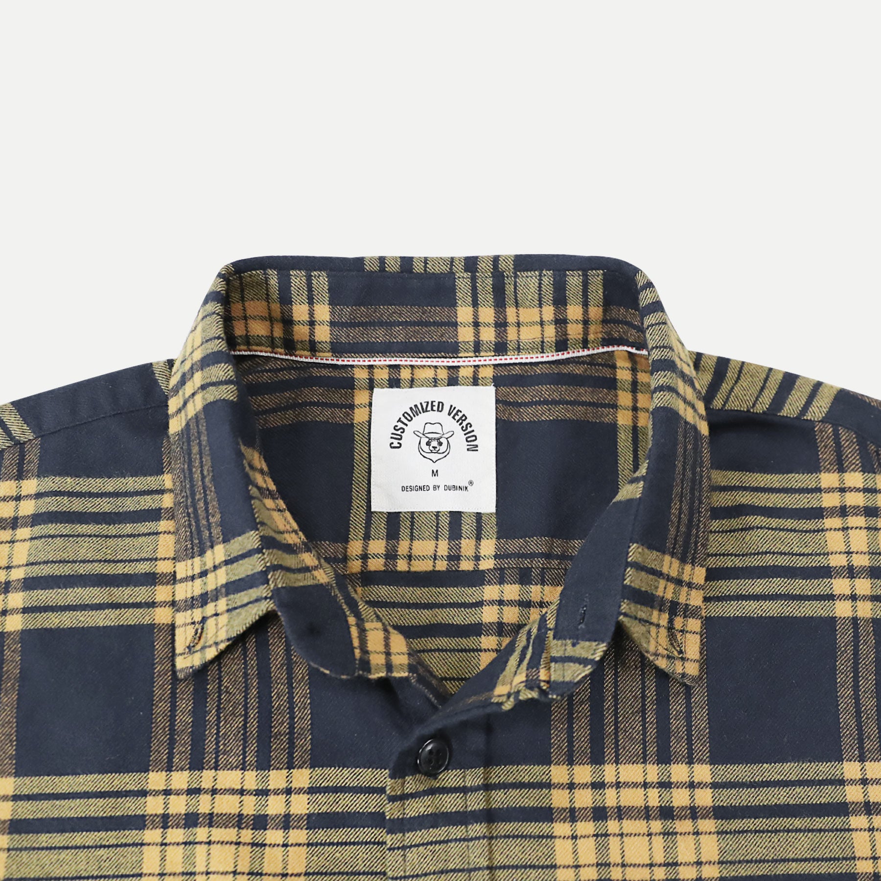Dubinik® Flanellhemd für Herren, 100 % Baumwolle, Herren-Flanellhemden, langärmelig, kariert, weich, lässig, Button-Down-Hemd, Herren #66117