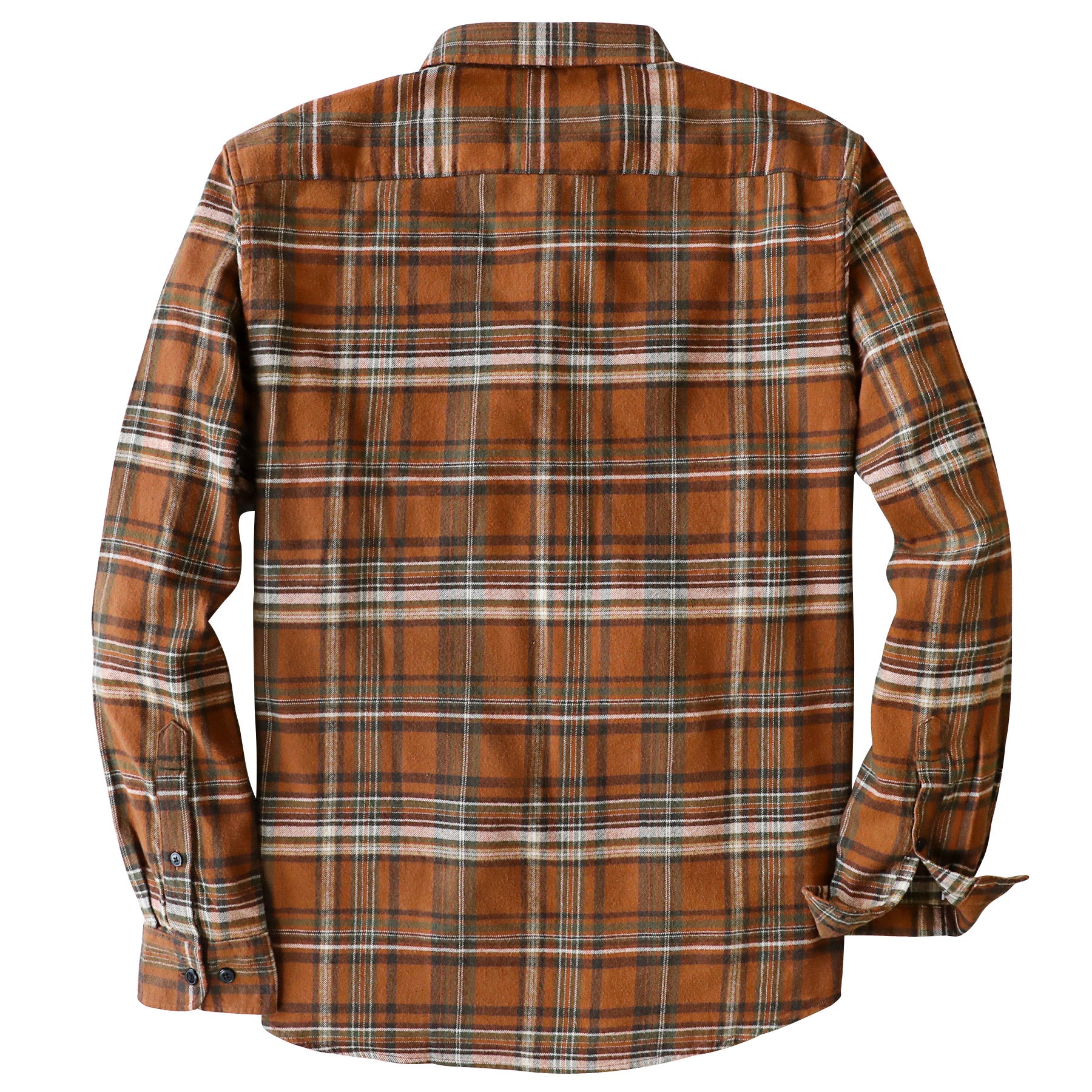 Dubinik® Flanellhemd für Herren, 100 % Baumwolle, Herren-Flanellhemden, langärmelig, kariert, weich, lässig, Button-Down-Hemd, Herren #66203