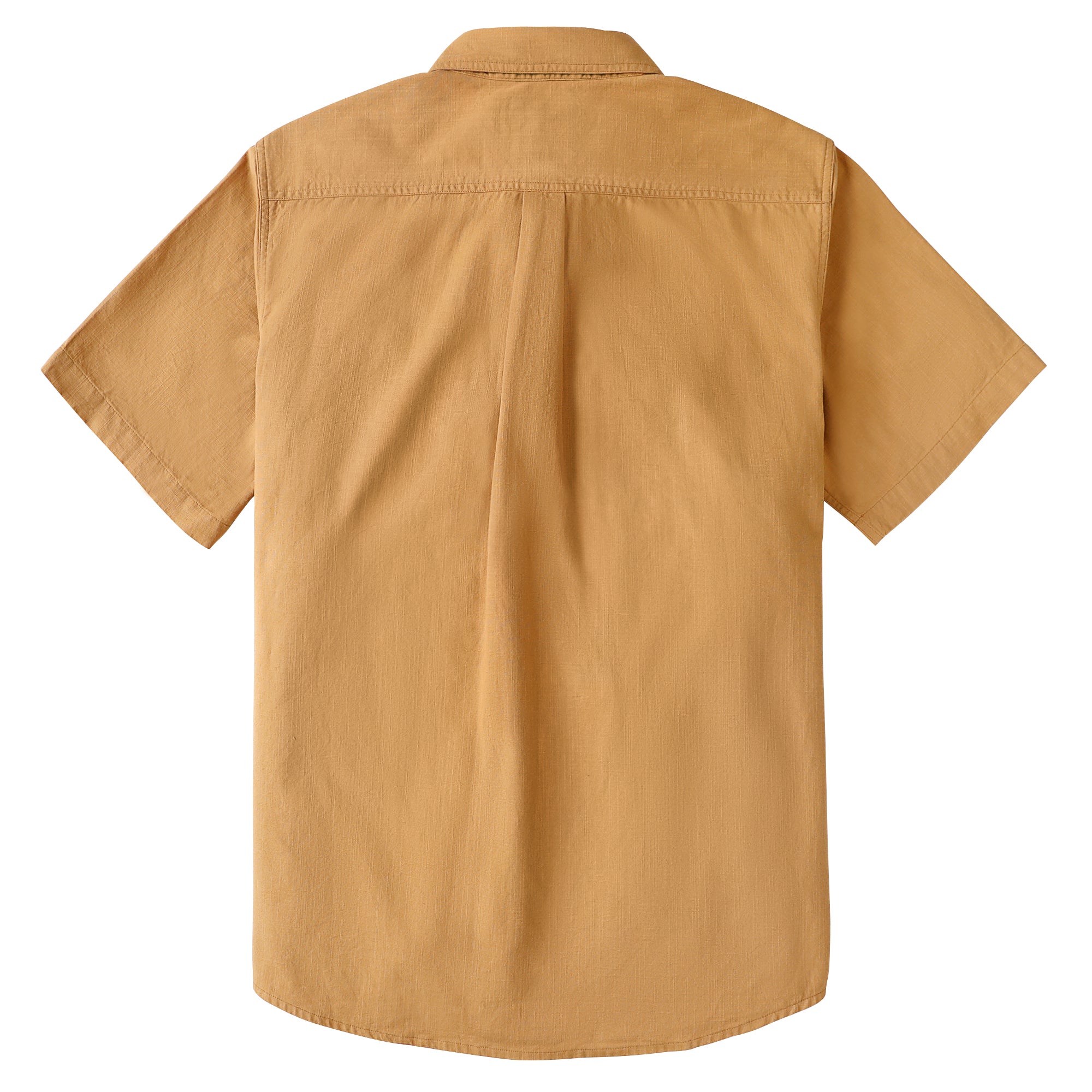 Dubinik® Mens Short Sleeve Button Down Casual Cotton Regular Fit Lightweight Pocket Chambray Mens Button Down Short Sleeve#0057001