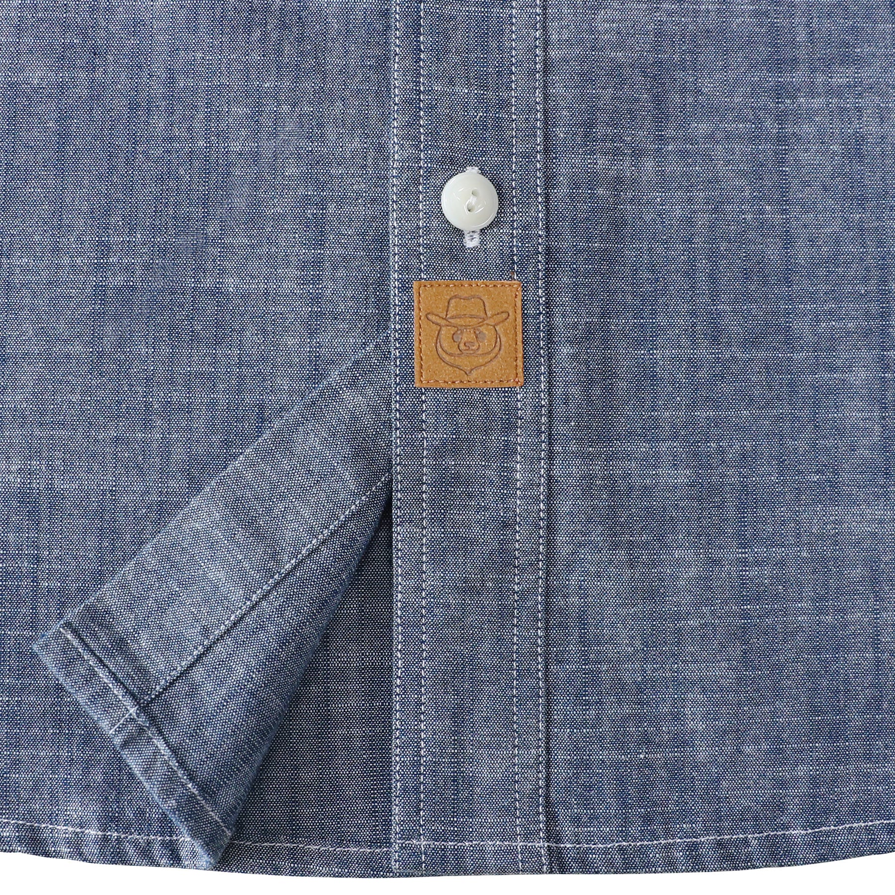 Dubinik® Chemise boutonnée à manches courtes pour homme, décontractée, en coton, coupe classique, légère, avec poches, en chambray, chemise boutonnée à manches courtes pour homme, n° 0057004