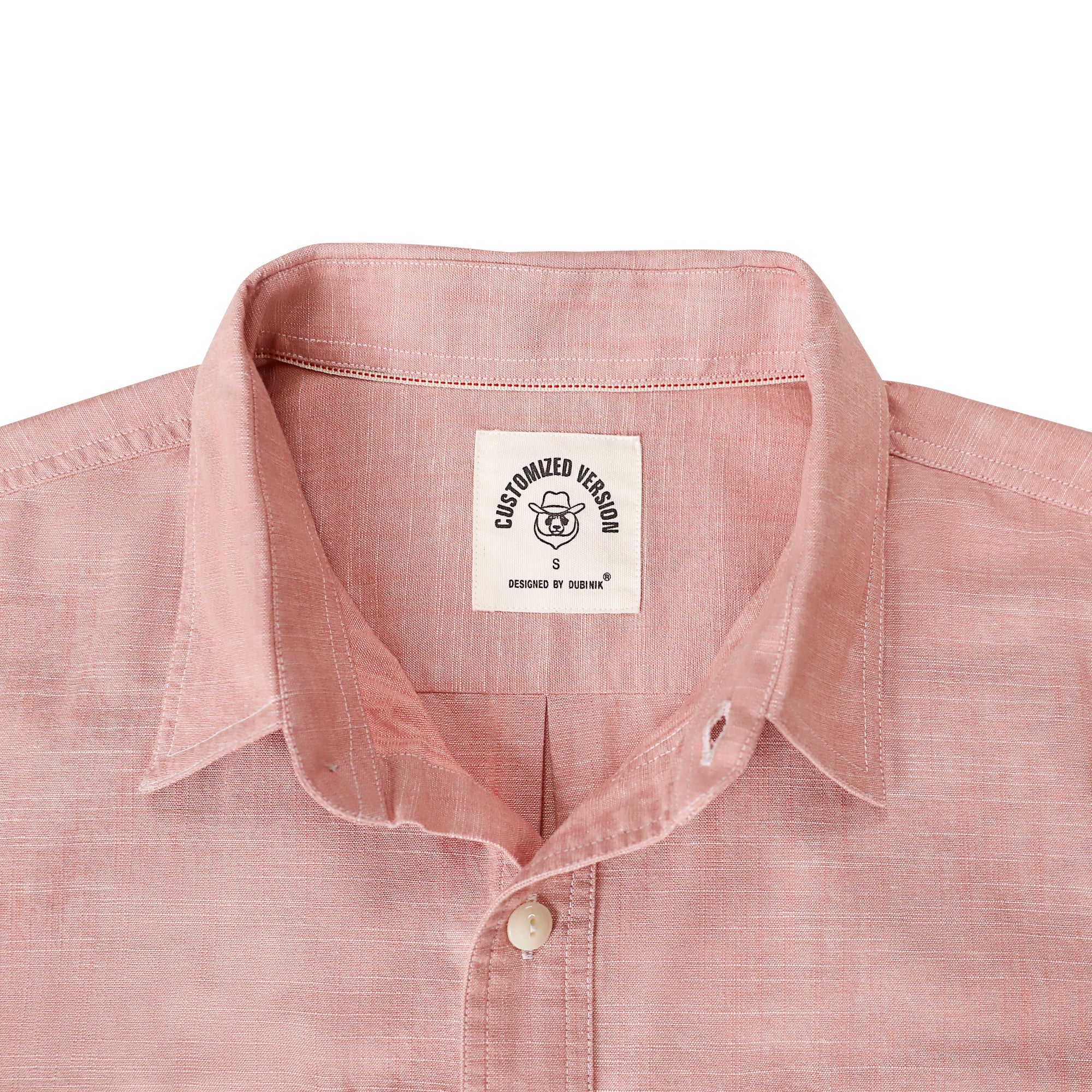 Dubinik® Mens Short Sleeve Button Down Casual Cotton Regular Fit Lightweight Pocket Chambray Mens Button Down Short Sleeve#0057002