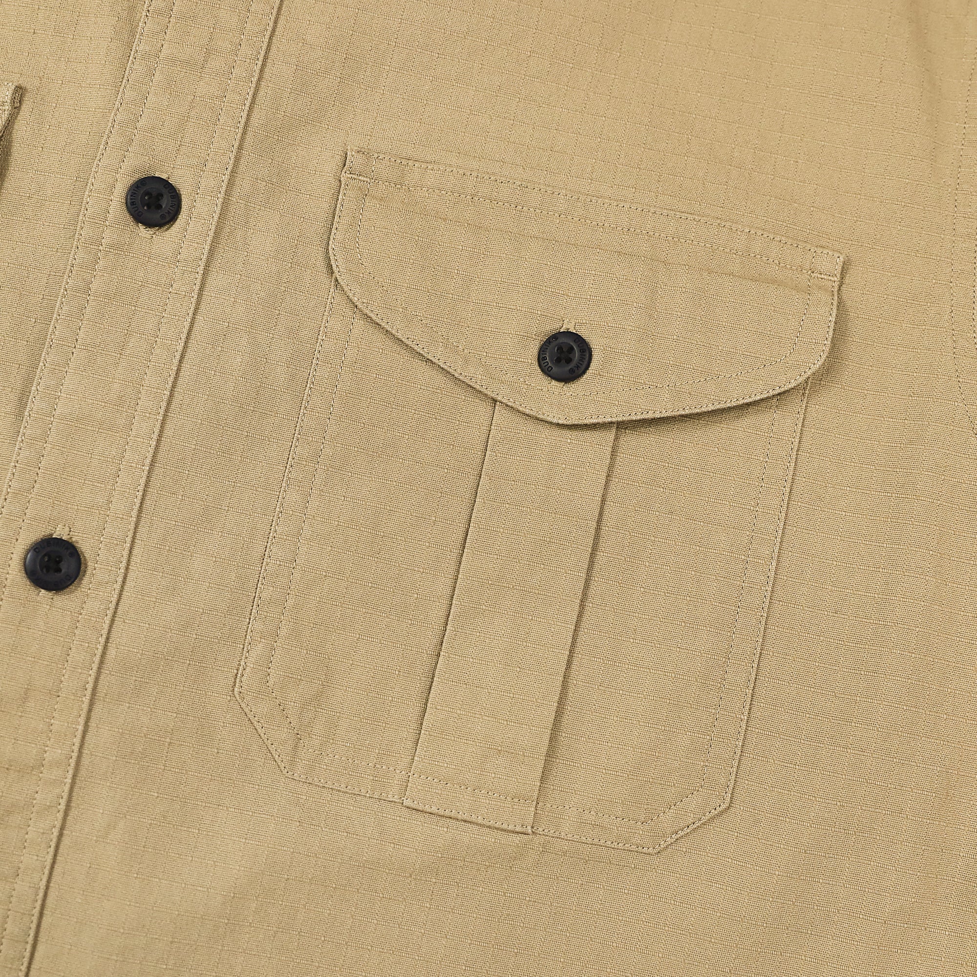 Dubinik® Mens Button Up Shirts Long Sleeve Casual Khaki Solid Shirts for Men Two Pocket Regular Fit Comfortable with Stretch Shirt#0056002