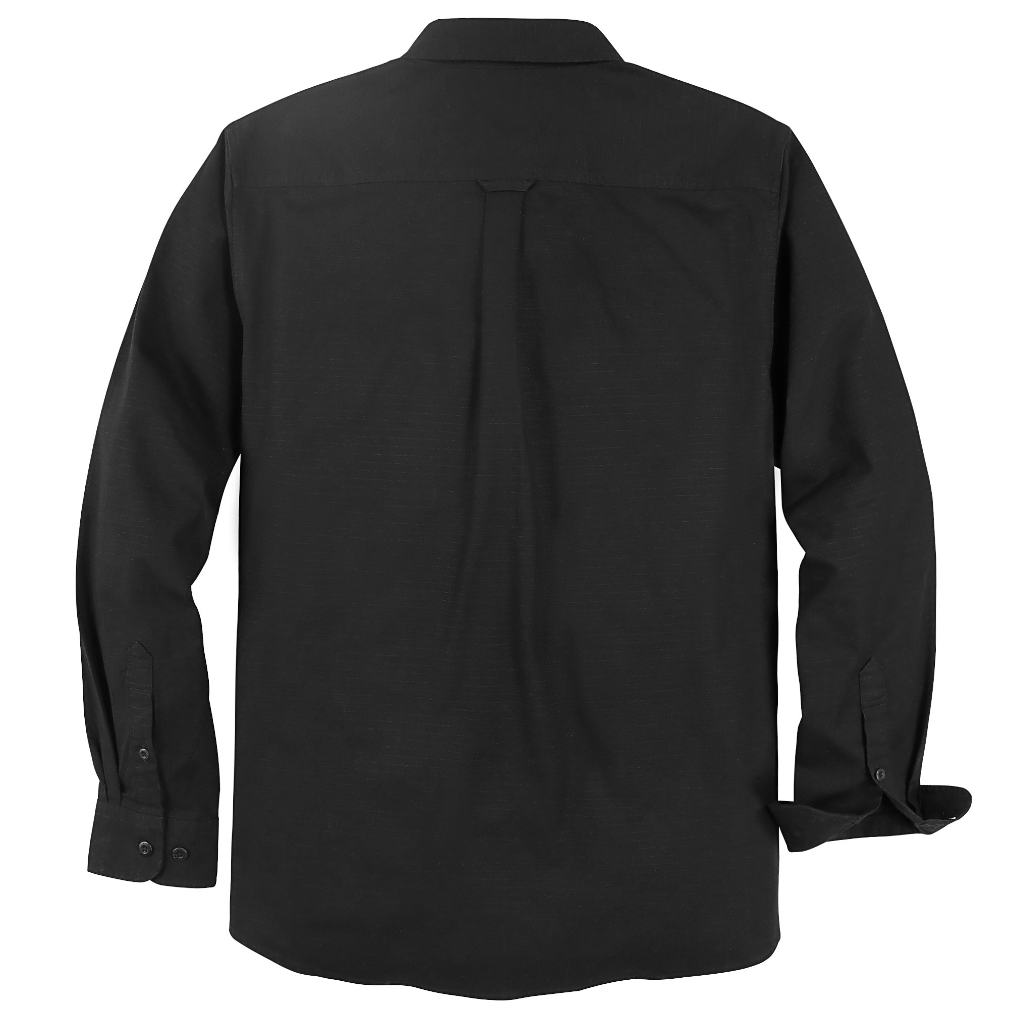 Dubinik® Mens Button Up Shirts Long Sleeve Casual Black Solid Shirts for Men Two Pocket Regular Fit Comfortable with Stretch Shirt#0056006