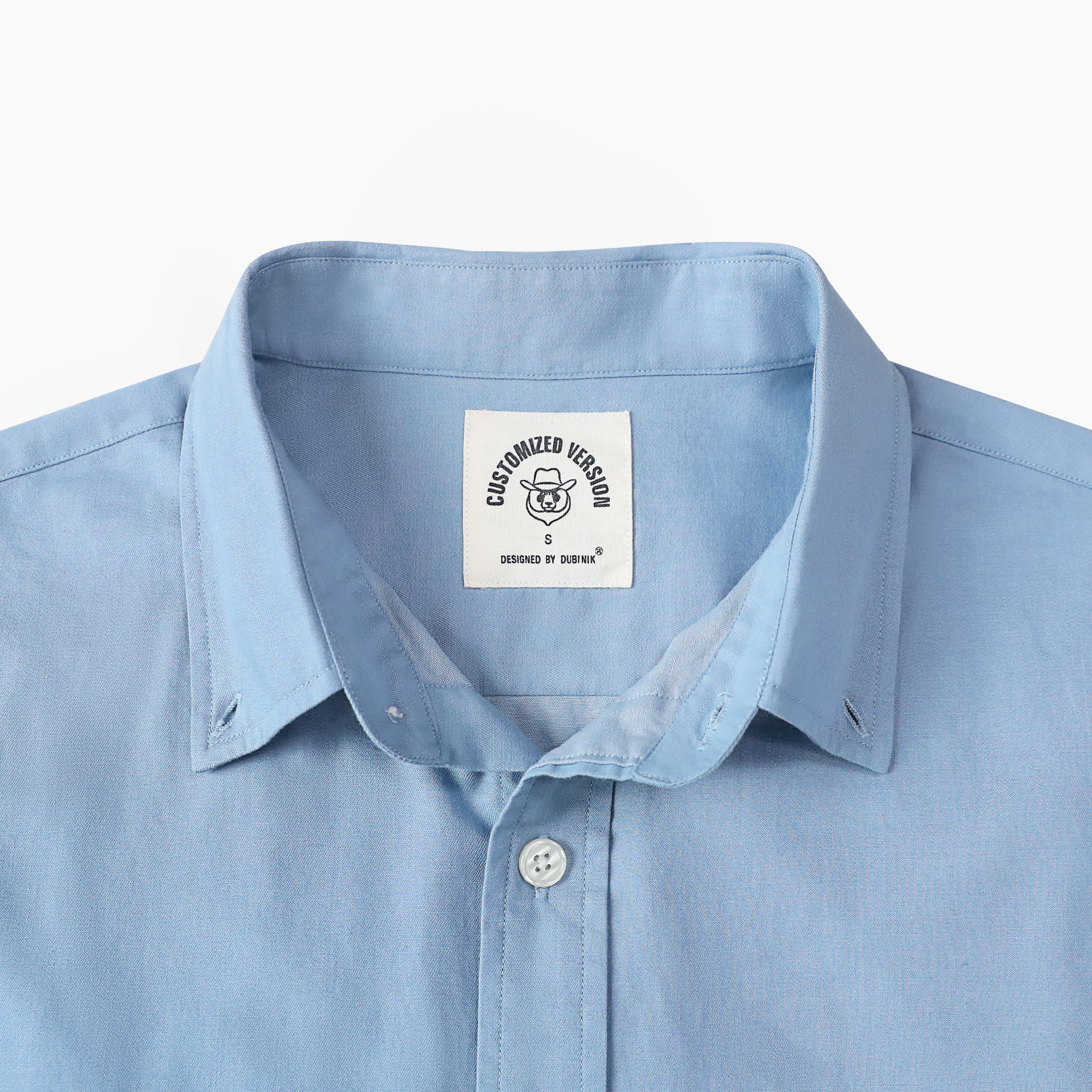 Dubinik® Light Blue Solid Mens Short Sleeve Button Down Shirts Summer Vintage Short Sleeve Button Down Men Lightweight Men's Casual Shirts#51035
