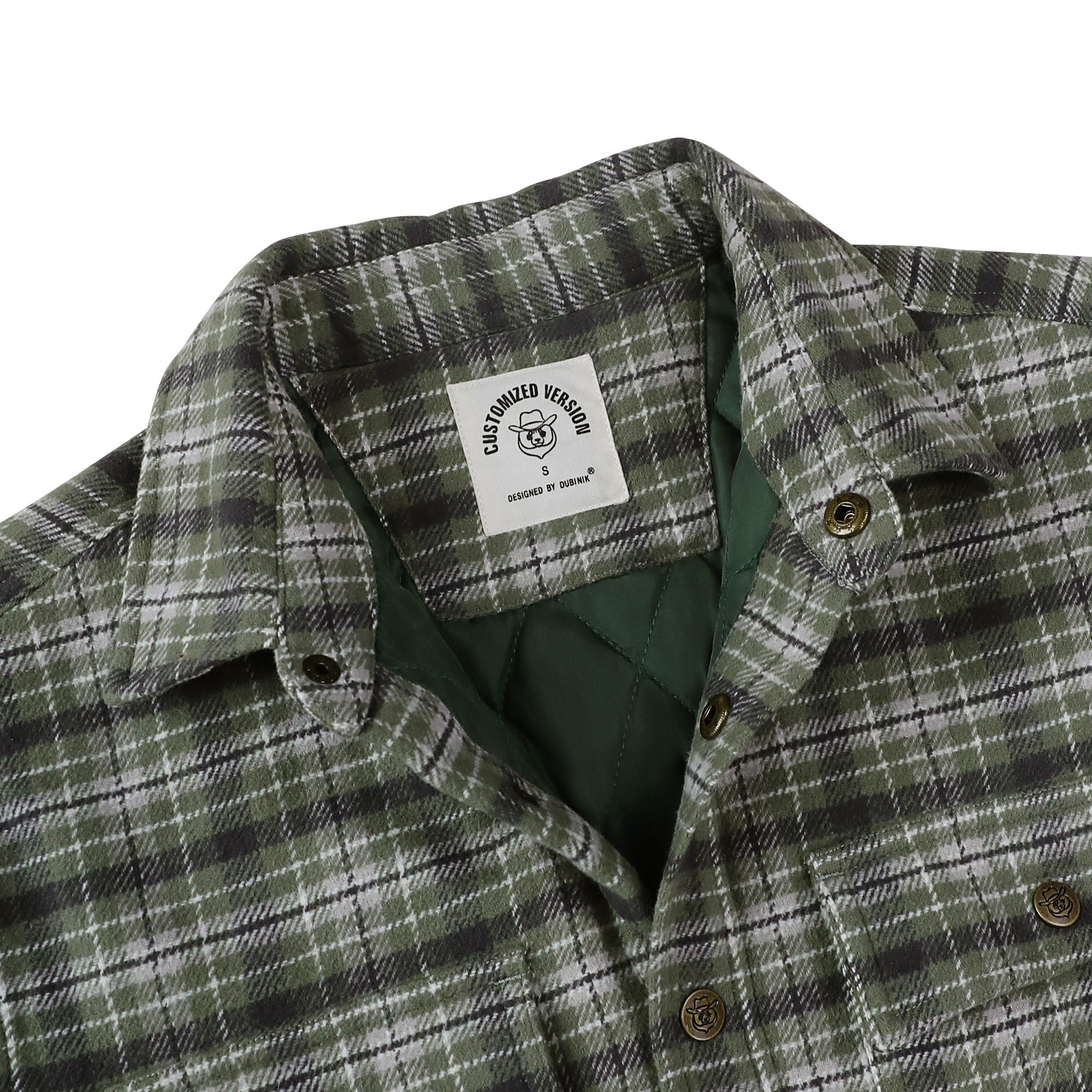 Dubinik® Mens Lightweight Jacket Cozy Warm Lined Flannel Shirts for Men Long Sleeve Snap Casual Plaid 2 Chest Pockets#0181008