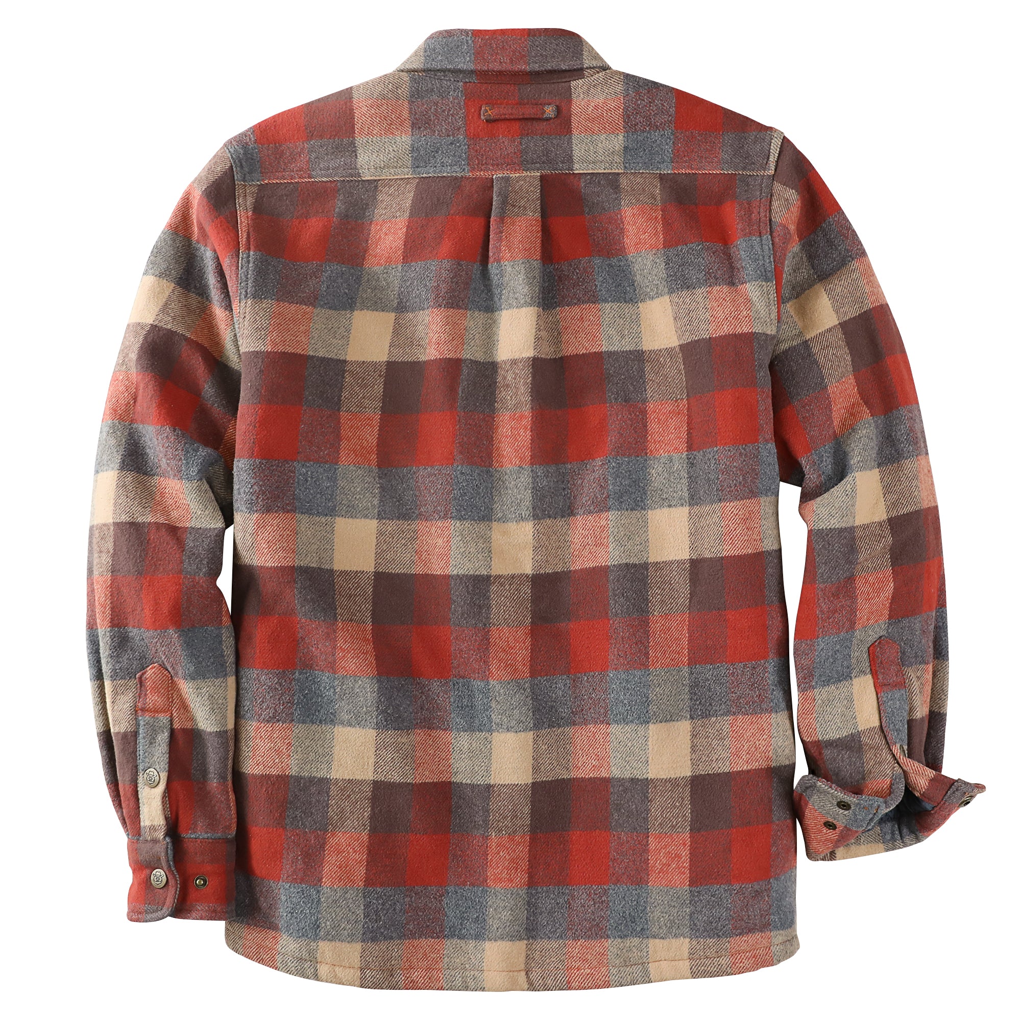 Dubinik® Mens Lightweight Jacket Cozy Warm Lined Flannel Shirts for Men Long Sleeve Snap Casual Plaid 2 Chest Pockets#0181011