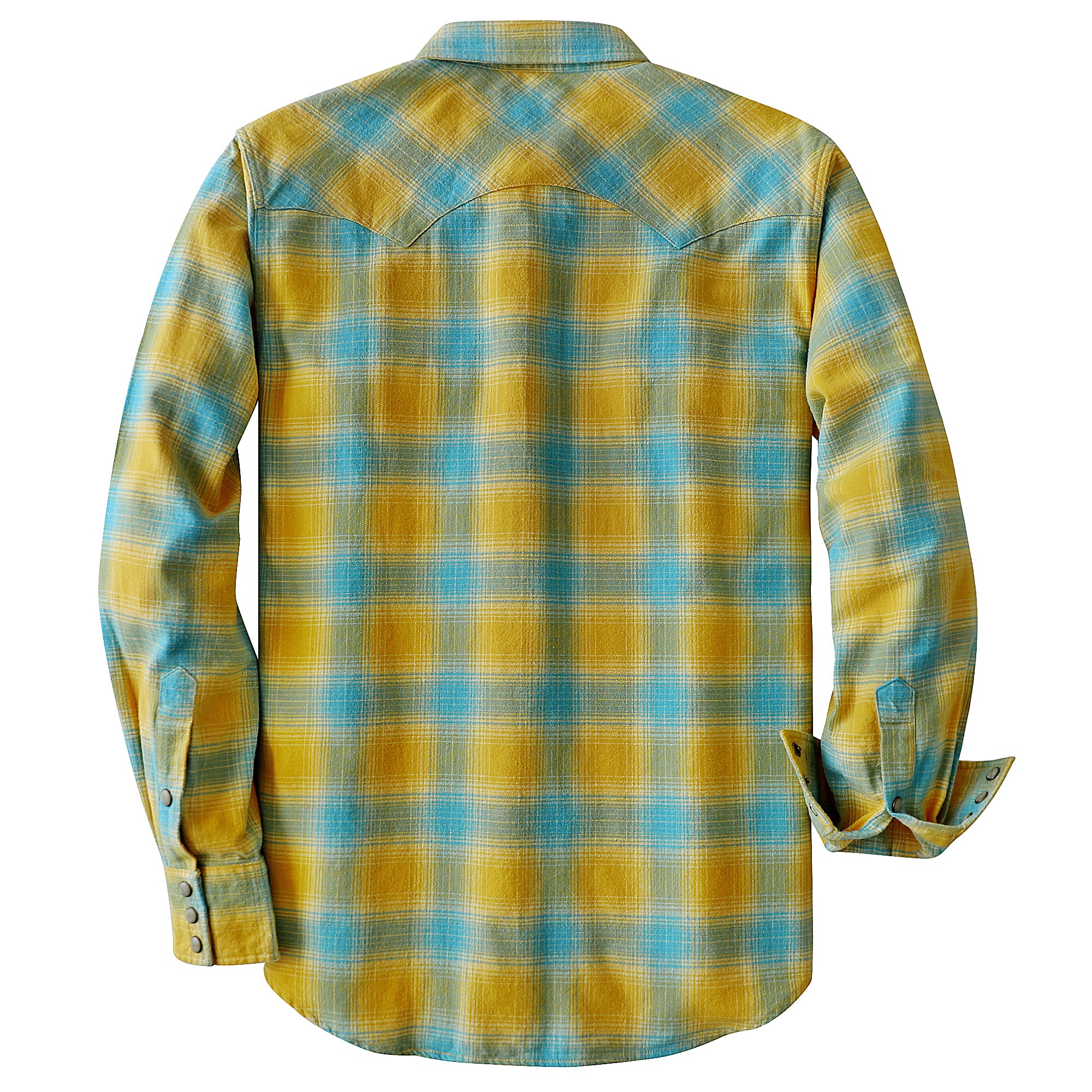 Dubinik® Flannel Shirt for Men Long Sleeve Casual Cozy Snap Button Western Plaid Shirts Soft Pure Cotton#37019