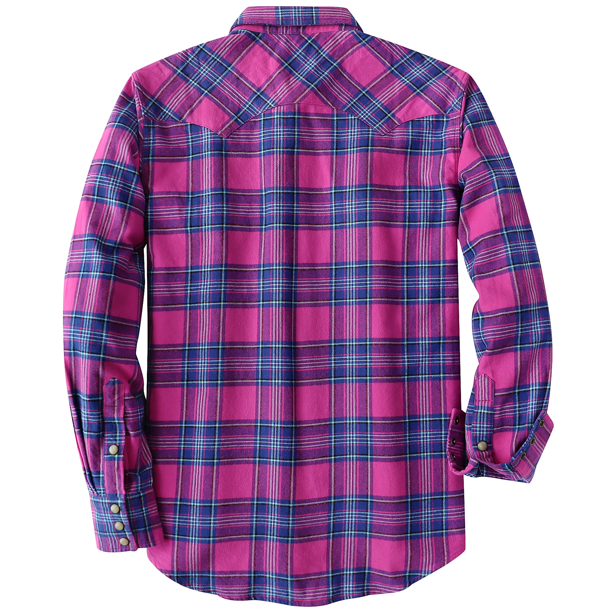 Dubinik® Flannel Shirt for Men Long Sleeve Casual Cozy Snap Button Western Plaid Shirts Soft Pure Cotton#37017