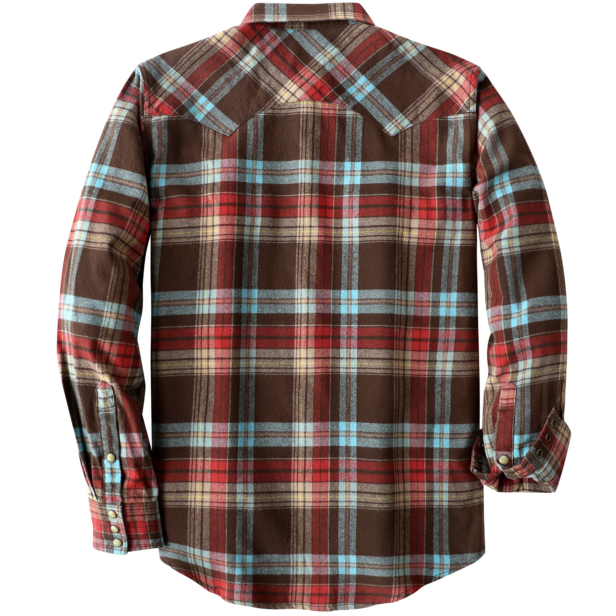 Dubinik® Flannel Shirt for Men Long Sleeve Casual Cozy Snap Button Western Plaid Shirts Soft Pure Cotton#37011