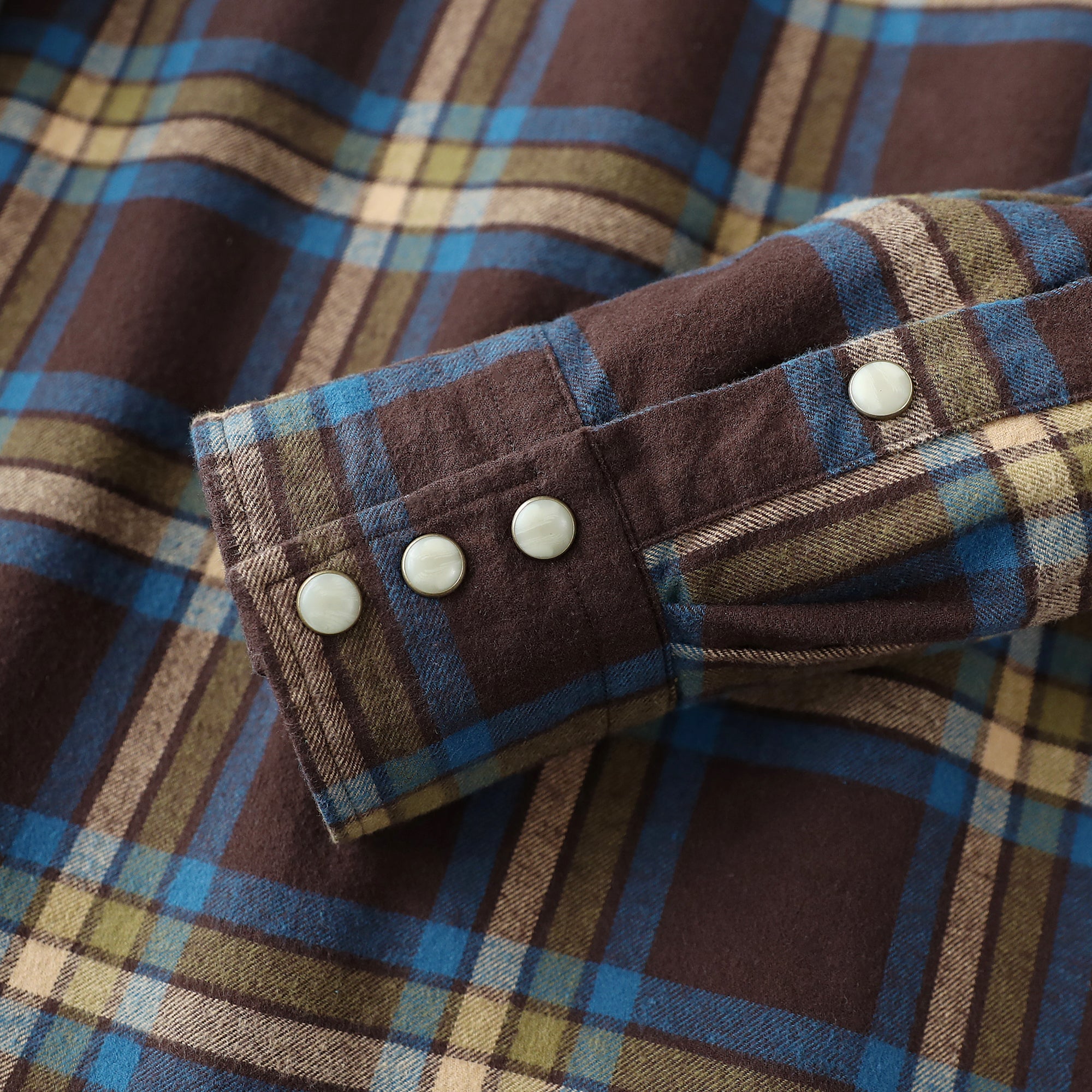 Dubinik® Flannel Shirt for Men Long Sleeve Casual Cozy Snap Button Western Plaid Shirts Soft Pure Cotton#37004
