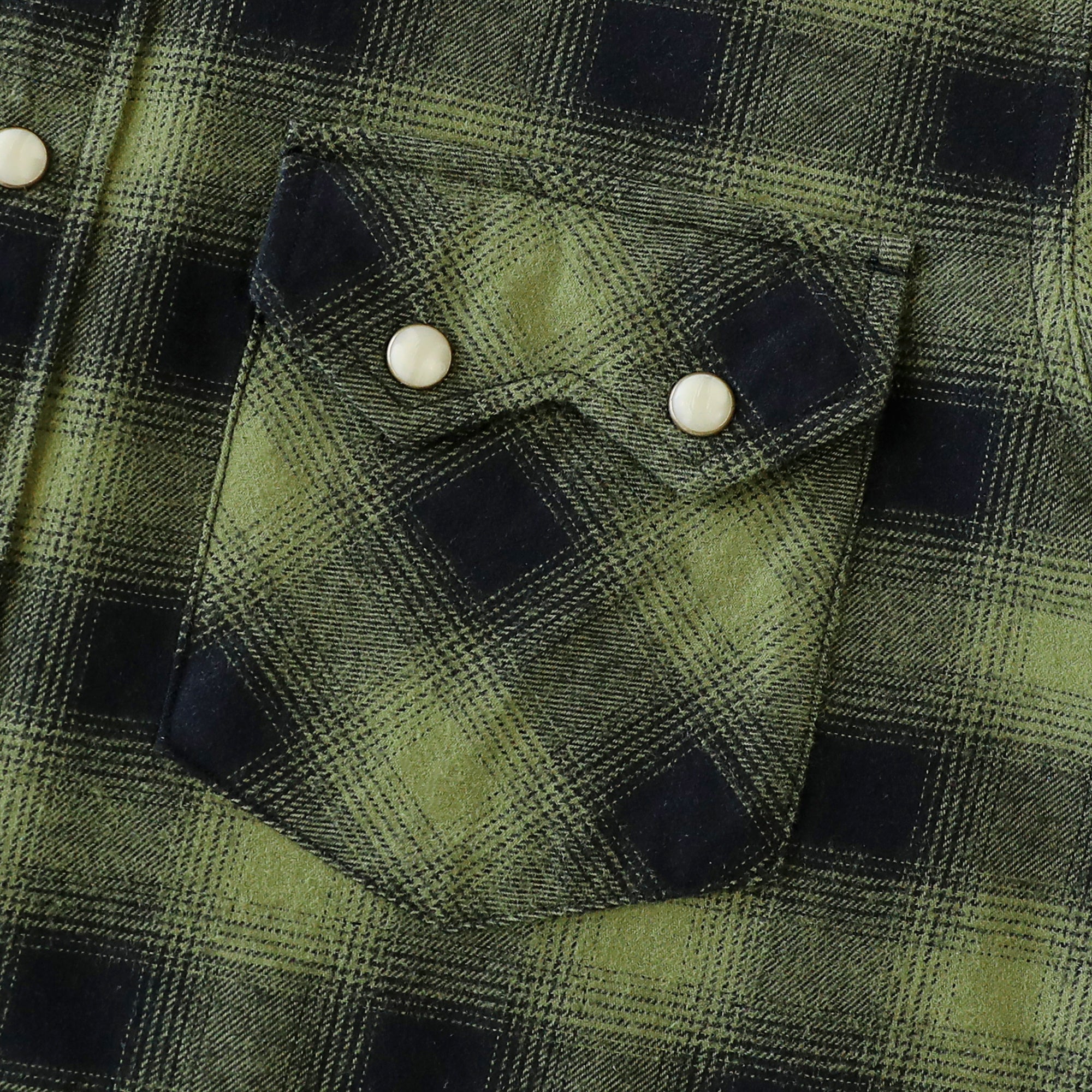 Dubinik® Green Flannel Shirt for Men Long Sleeve Casual Cozy Snap Button Western Plaid Shirts Soft Pure Cotton#37007