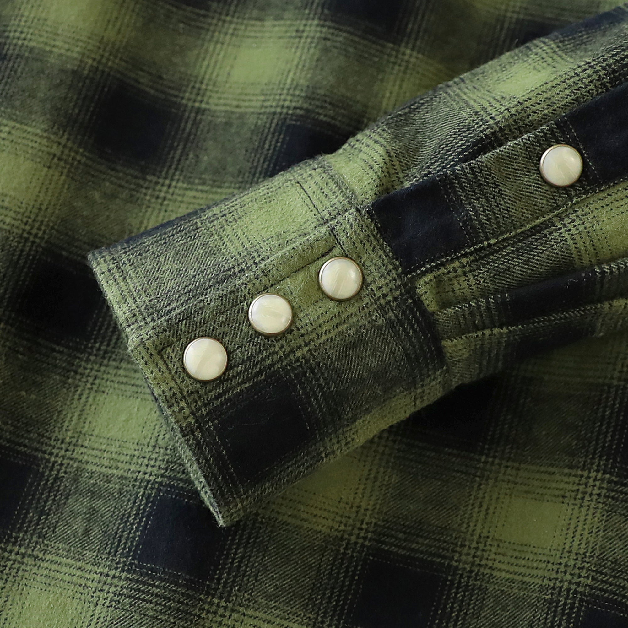 Dubinik® Green Flannel Shirt for Men Long Sleeve Casual Cozy Snap Button Western Plaid Shirts Soft Pure Cotton#37007