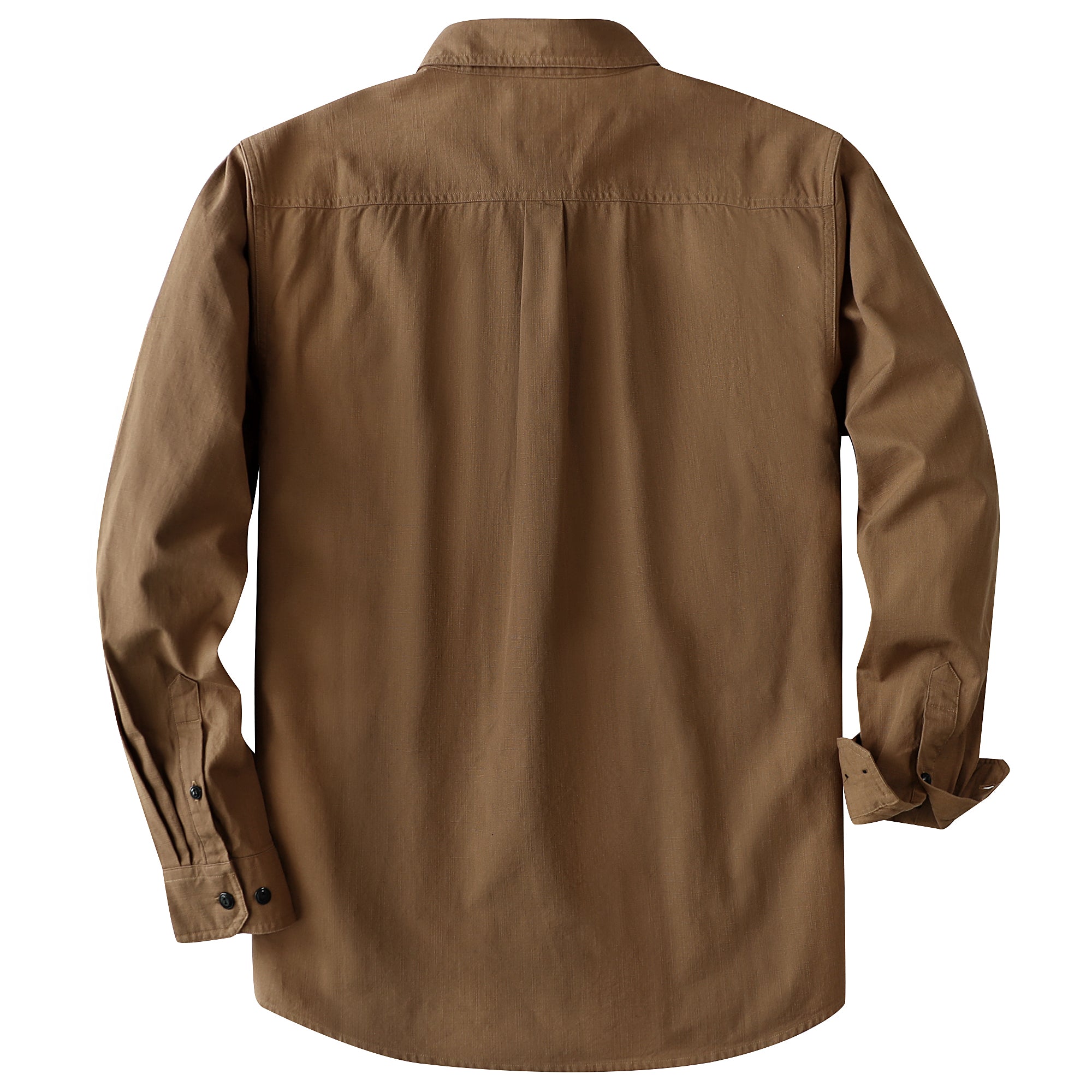 Dubinik® Light Blue Chambray Long Sleeve Button-Front Closure Pocket Cotton Workshirt#58011