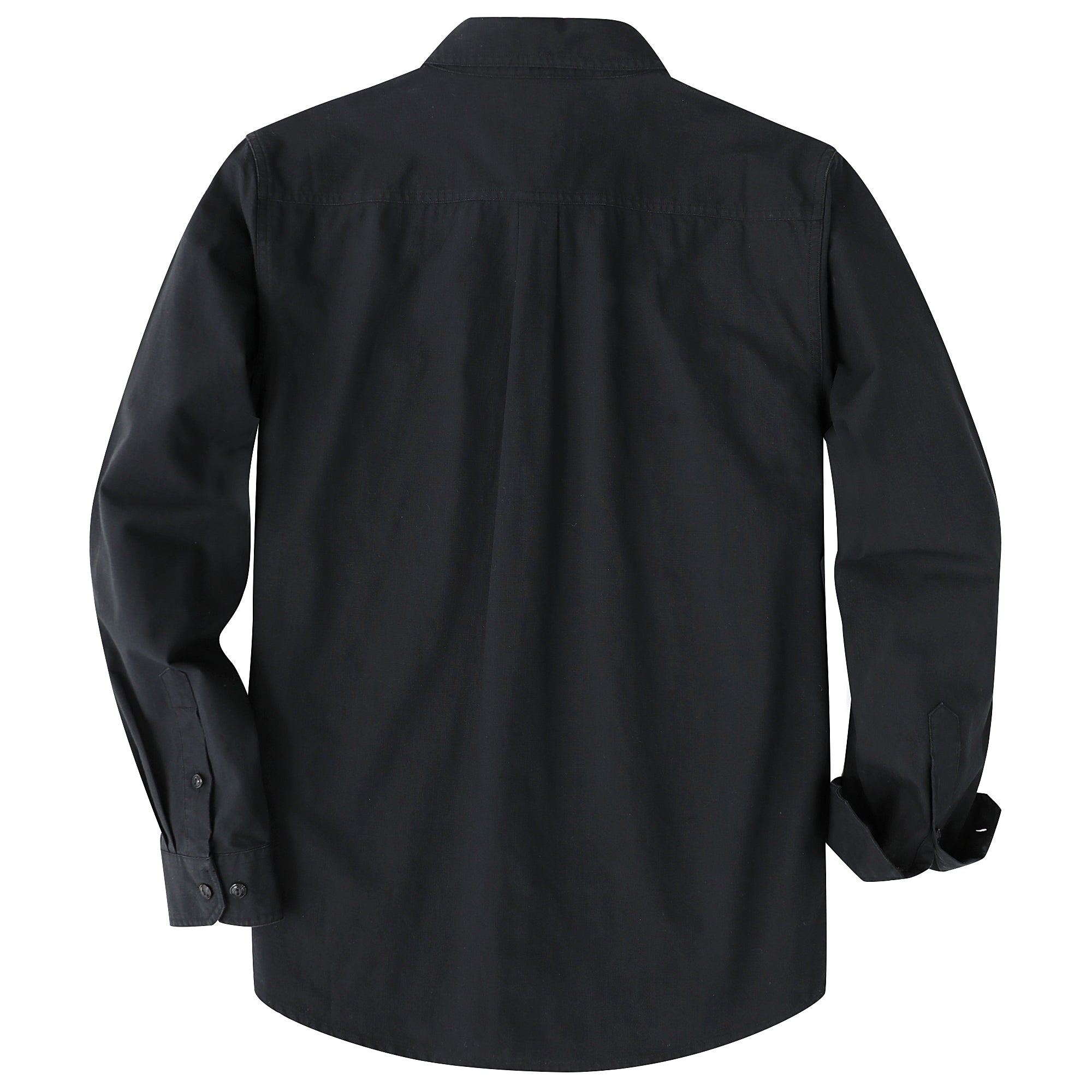 Dubinik® Light Blue Chambray Long Sleeve Button-Front Closure Pocket Cotton Workshirt#58013