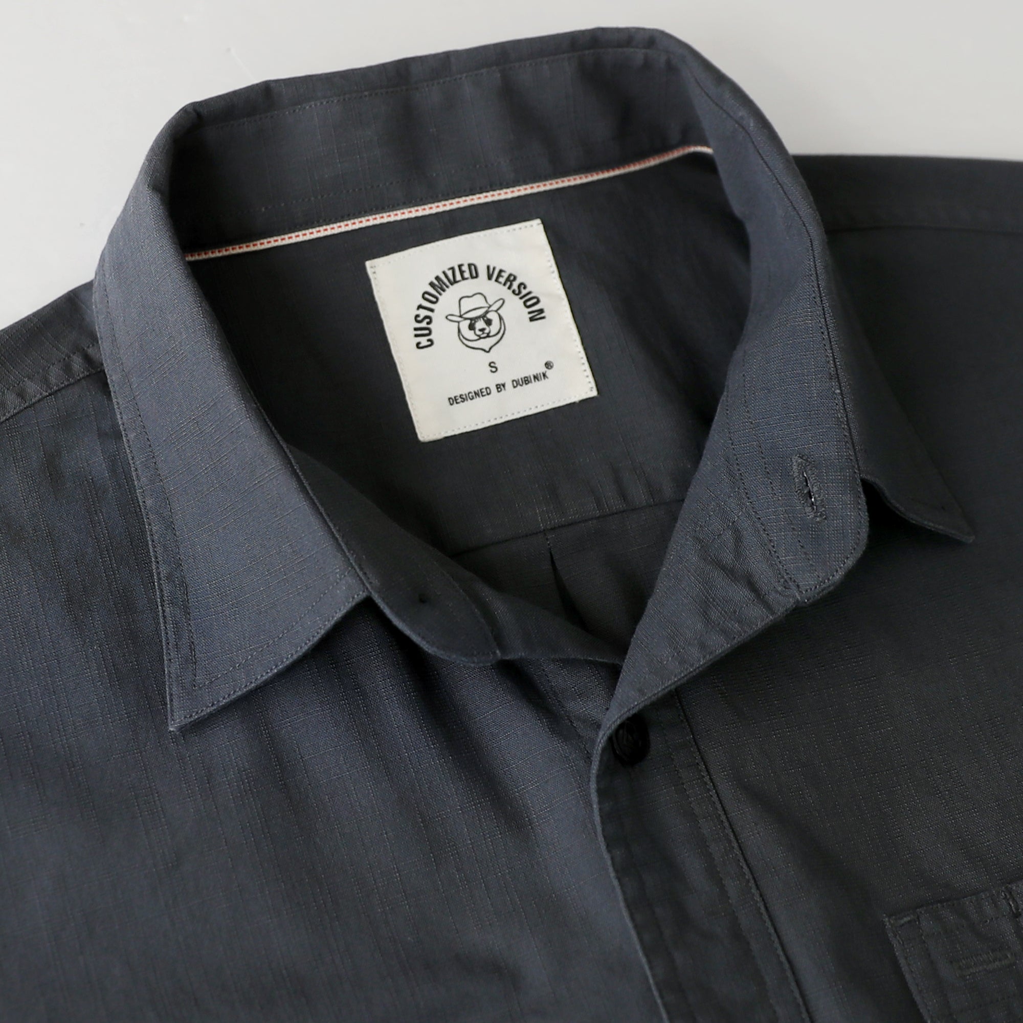 Dubinik® Light Blue Chambray Long Sleeve Button-Front Closure Pocket Cotton Workshirt#58016