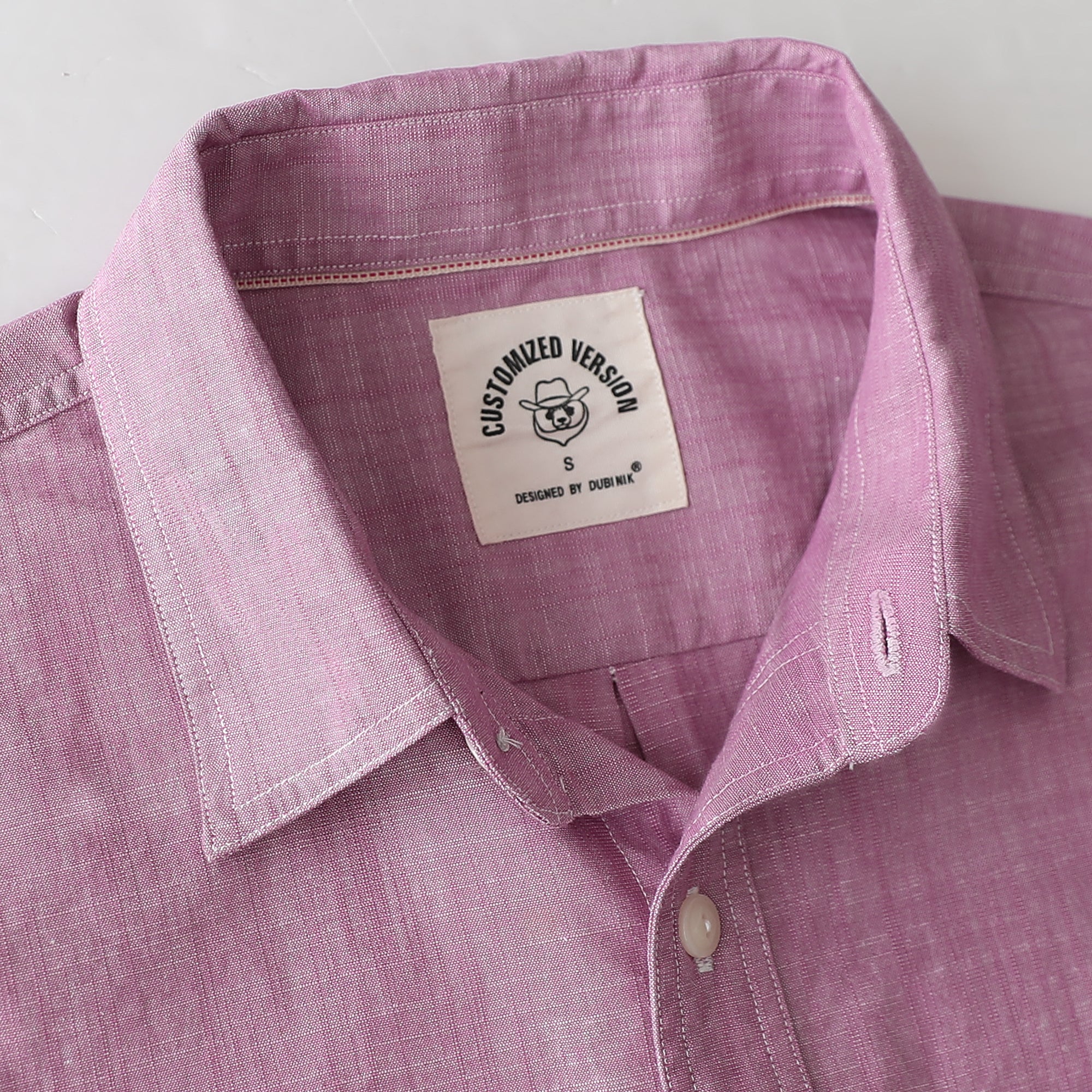 Dubinik® Light Blue Chambray Long Sleeve Button-Front Closure Pocket Cotton Workshirt#58012