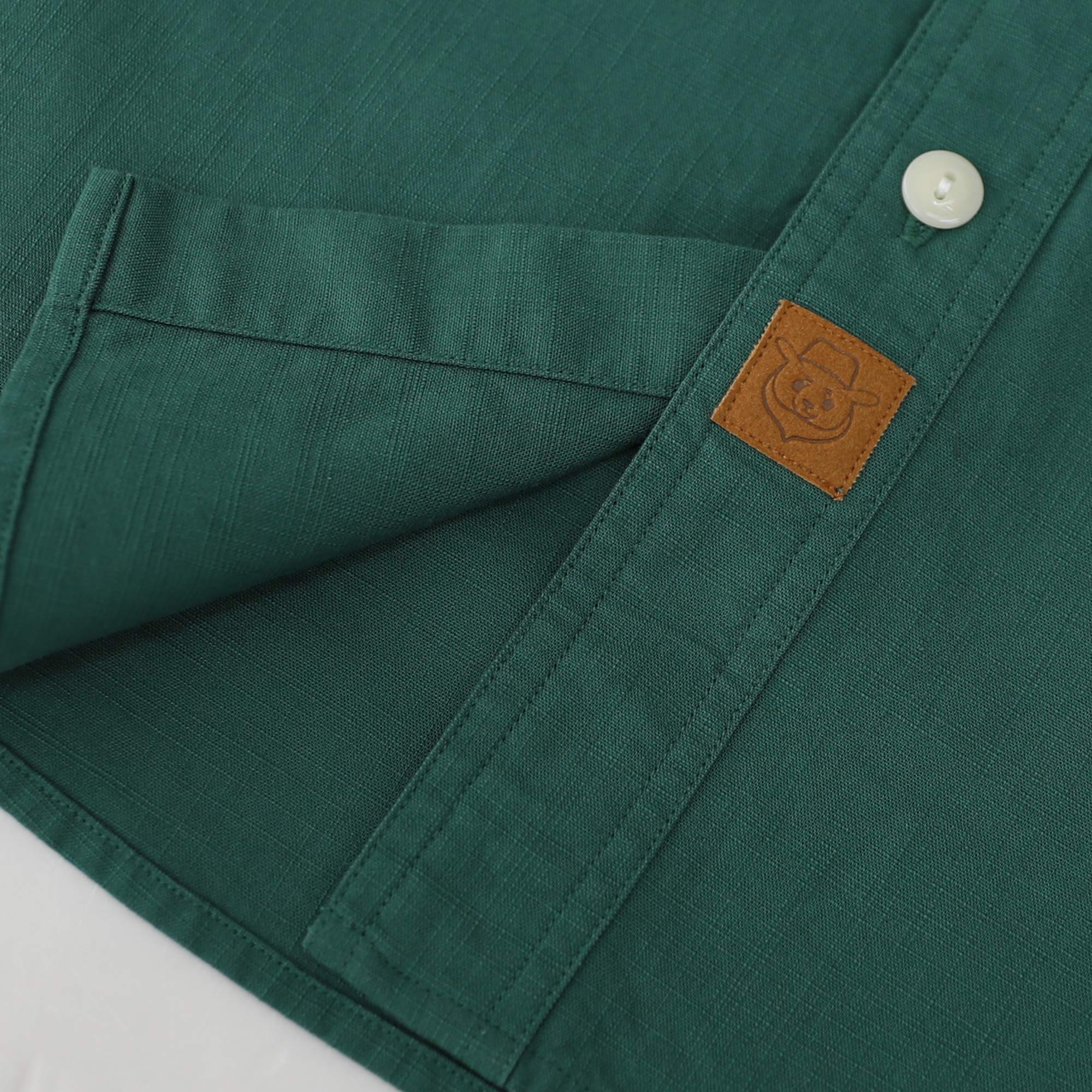 Dubinik® Light Blue Chambray Long Sleeve Button-Front Closure Pocket Cotton Workshirt#58014