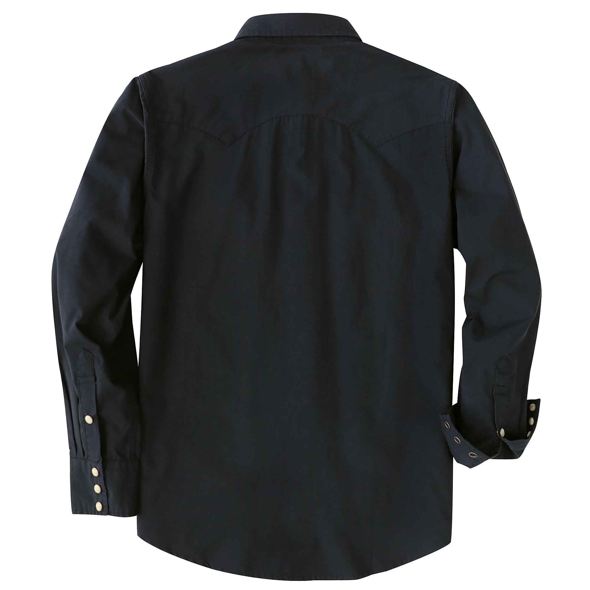 Dubinik® Pearl Snap Solid Black Shirts For Men Long Sleeve Lightweight Casual Western Plaid Cowboy Cotton Vintage Work Shirt#48028
