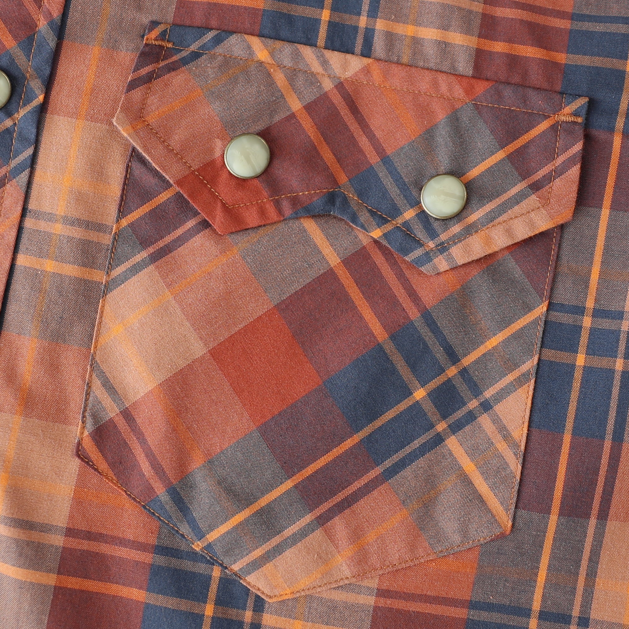 Dubinik® Pearl Snap Shirts For Men Long Sleeve Lightweight Casual Western Plaid Cowboy Cotton Vintage Work Shirt#48025