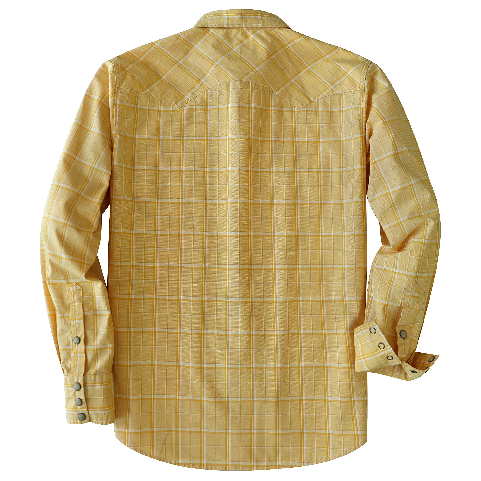Dubinik® Pearl Snap Shirts For Men Long Sleeve Lightweight Casual Western Plaid Cowboy Cotton Vintage Work Shirt#48011