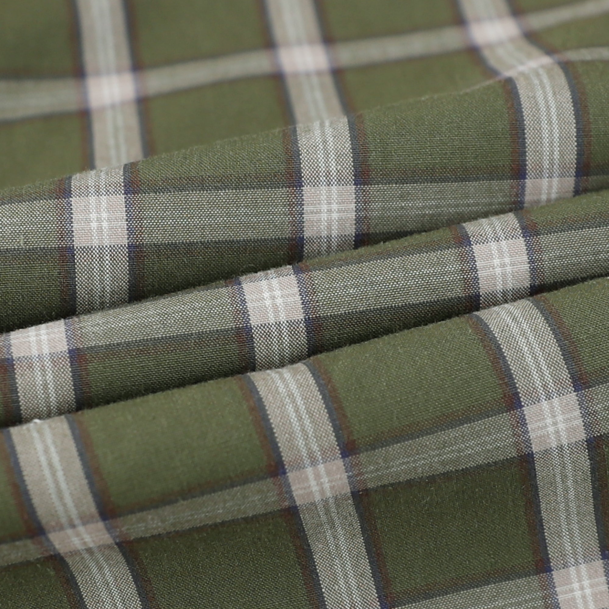 Dubinik® Pearl Snap Green Shirts For Men Long Sleeve Lightweight Casual Western Plaid Cowboy Cotton Vintage Work Shirt#48026