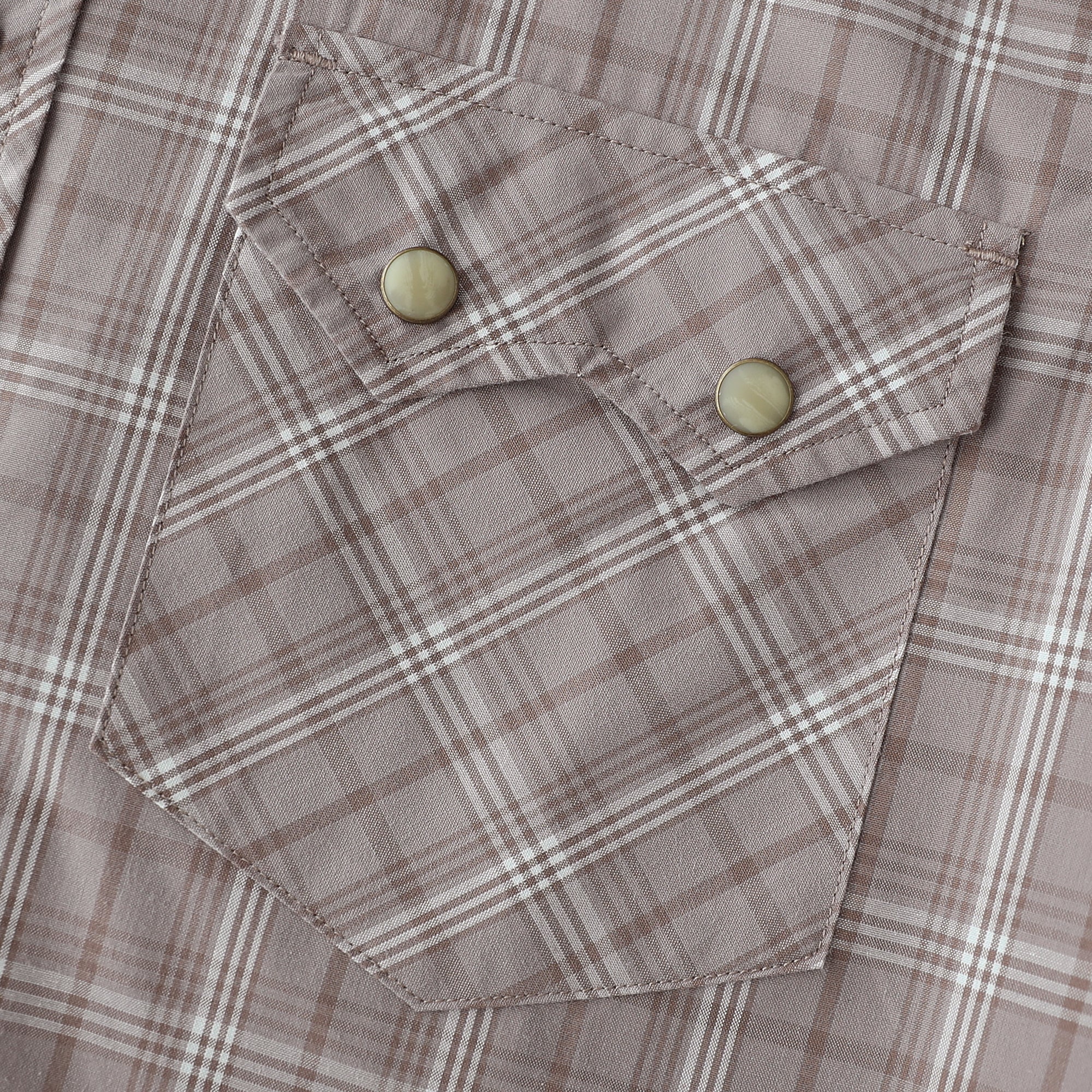 Dubinik® Pearl Snap Shirts For Men Long Sleeve Lightweight Casual Western Plaid Cowboy Cotton Vintage Work Shirt#48016