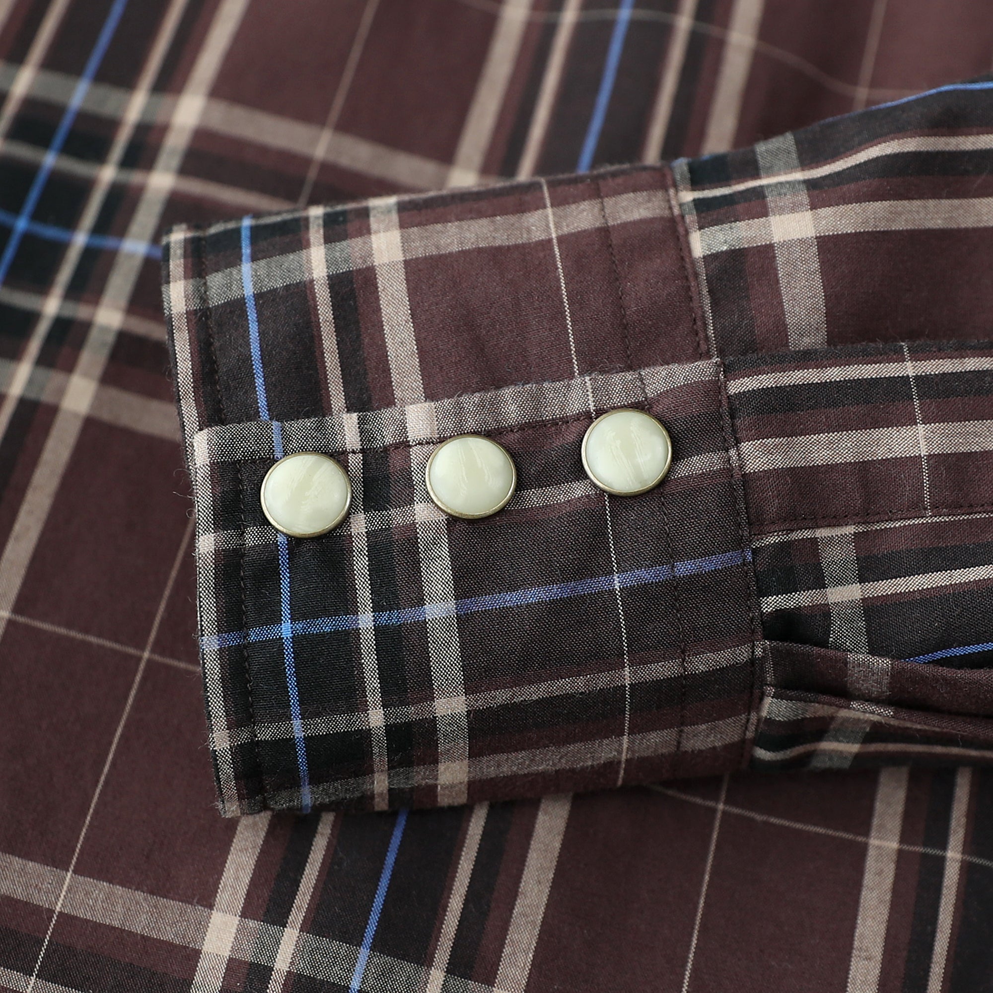 Dubinik® Pearl Snap Shirts For Men Long Sleeve Lightweight Casual Western Plaid Cowboy Cotton Vintage Work Shirt#48012