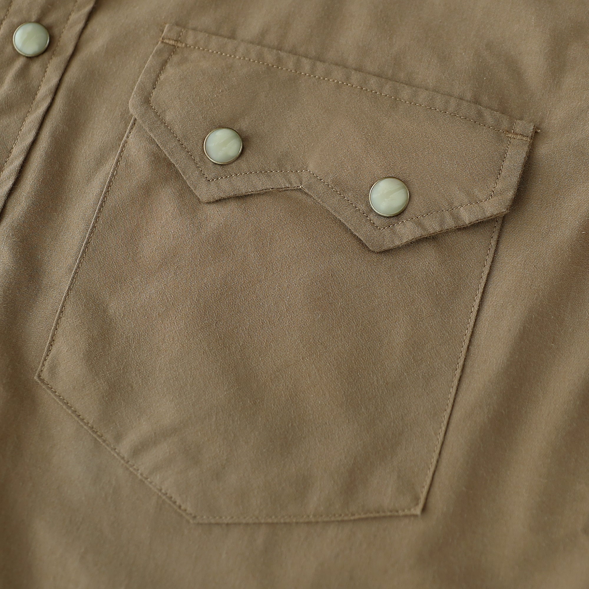 Dubinik® Pearl Snap Solid Khaki Shirts For Men Long Sleeve Lightweight Casual Western Plaid Cowboy Cotton Vintage Work Shirt#48030
