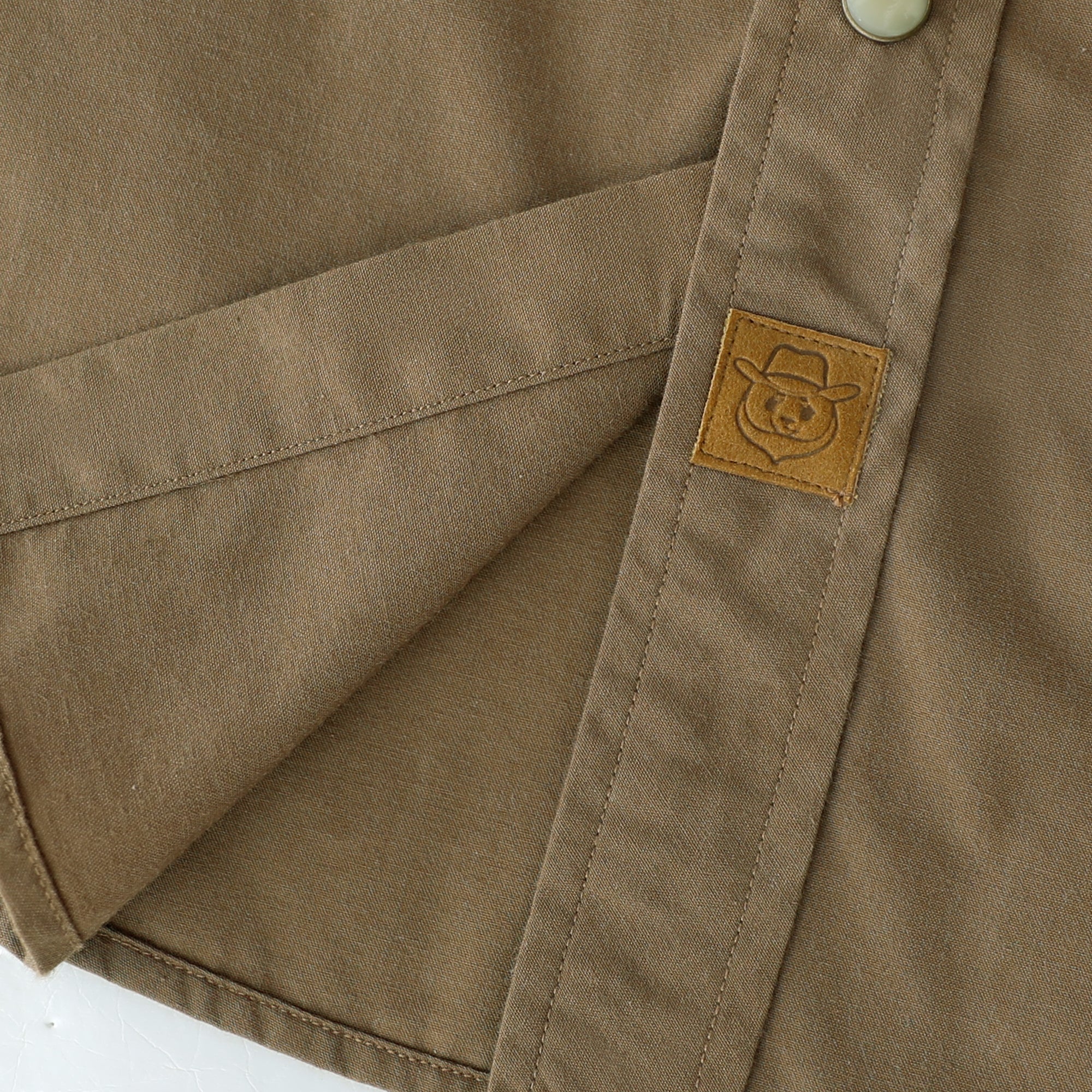 Dubinik® Pearl Snap Solid Khaki Shirts For Men Long Sleeve Lightweight Casual Western Plaid Cowboy Cotton Vintage Work Shirt#48030