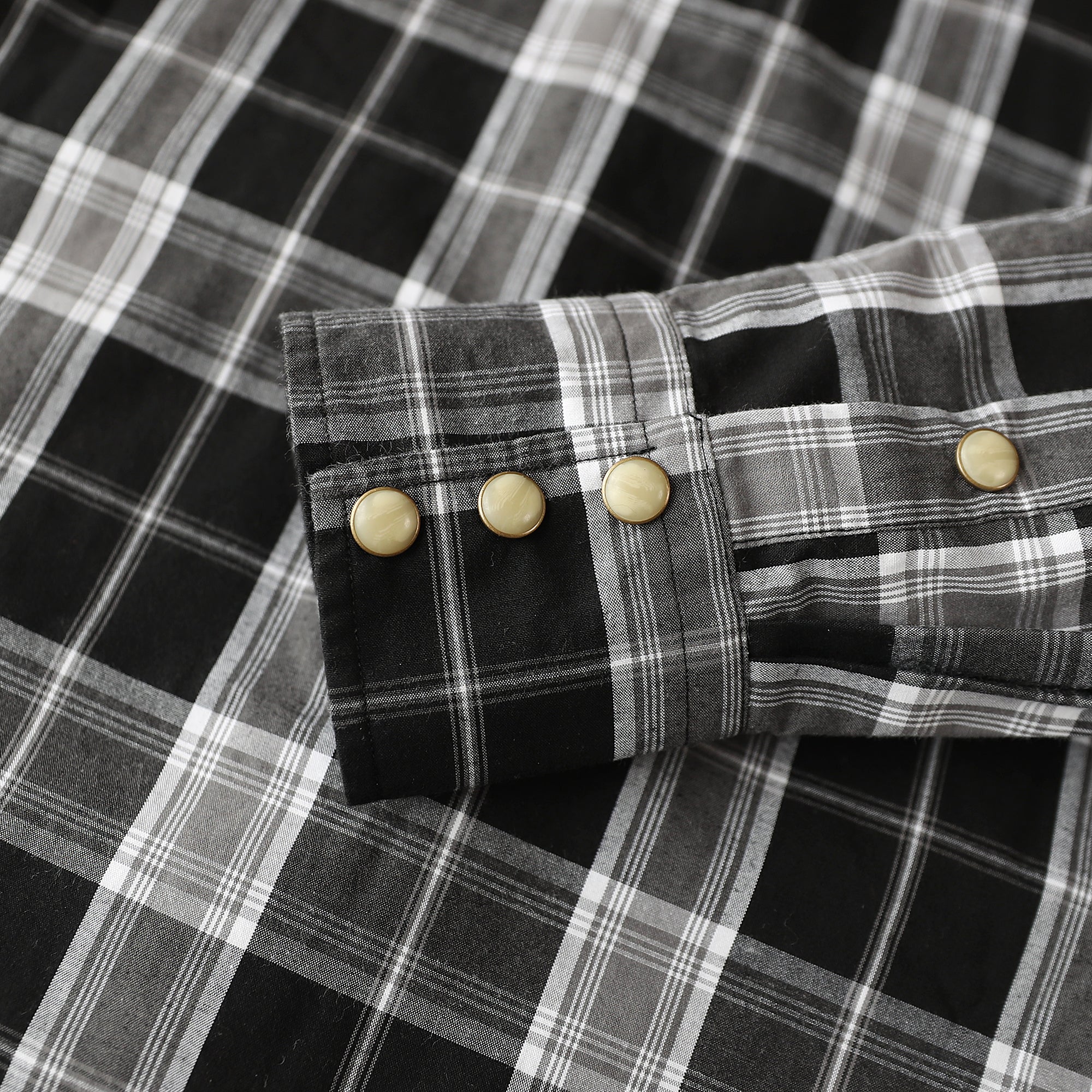 Pearl Snap Shirts Dubinik Men's Western Pearl Snap Shirt - Long Sleeve Plaid Cowboy Shirt Vintage Style Western Shirts