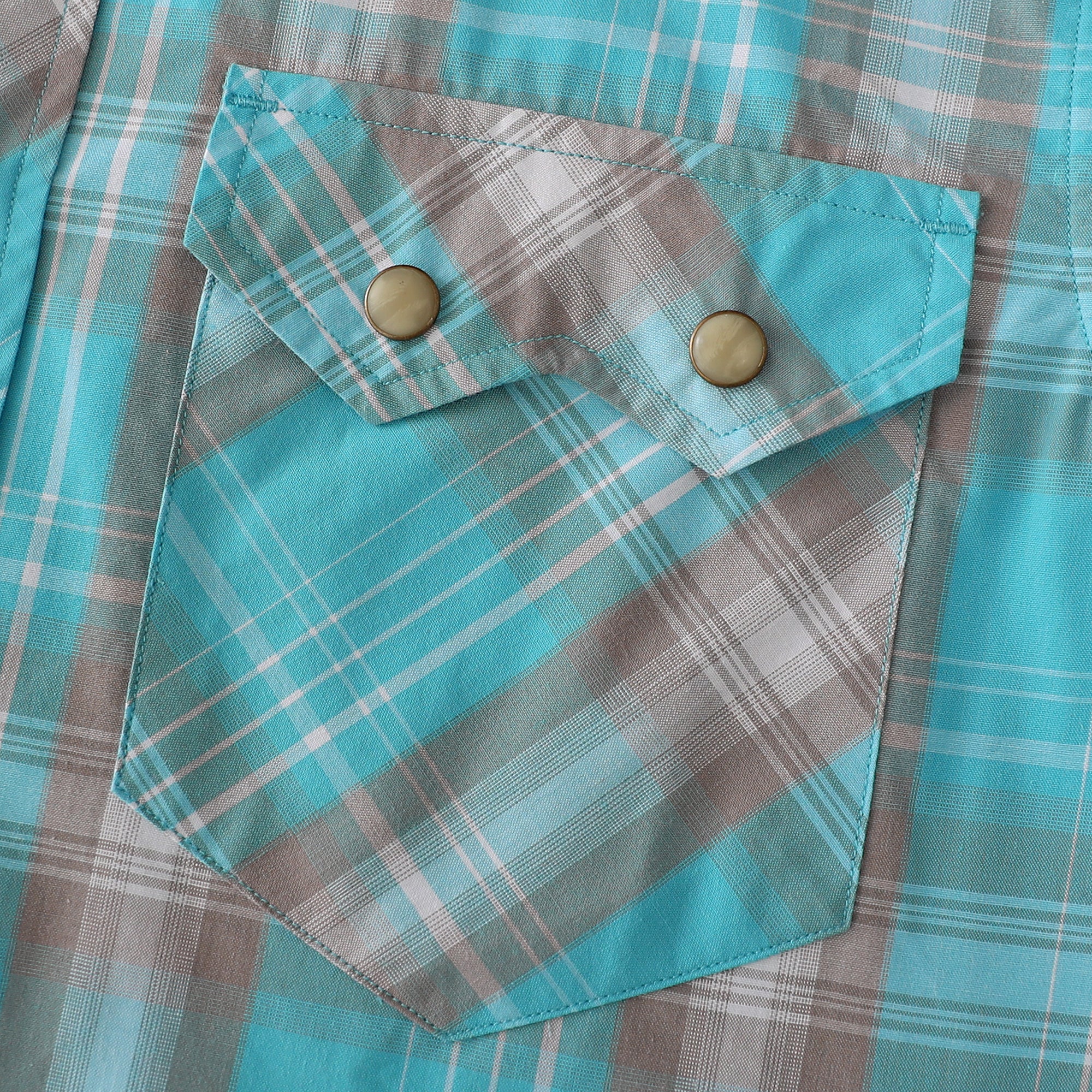 Dubinik® Pearl Snap Shirts For Men Long Sleeve Lightweight Casual Western Plaid Cowboy Cotton Vintage Work Shirt#48024