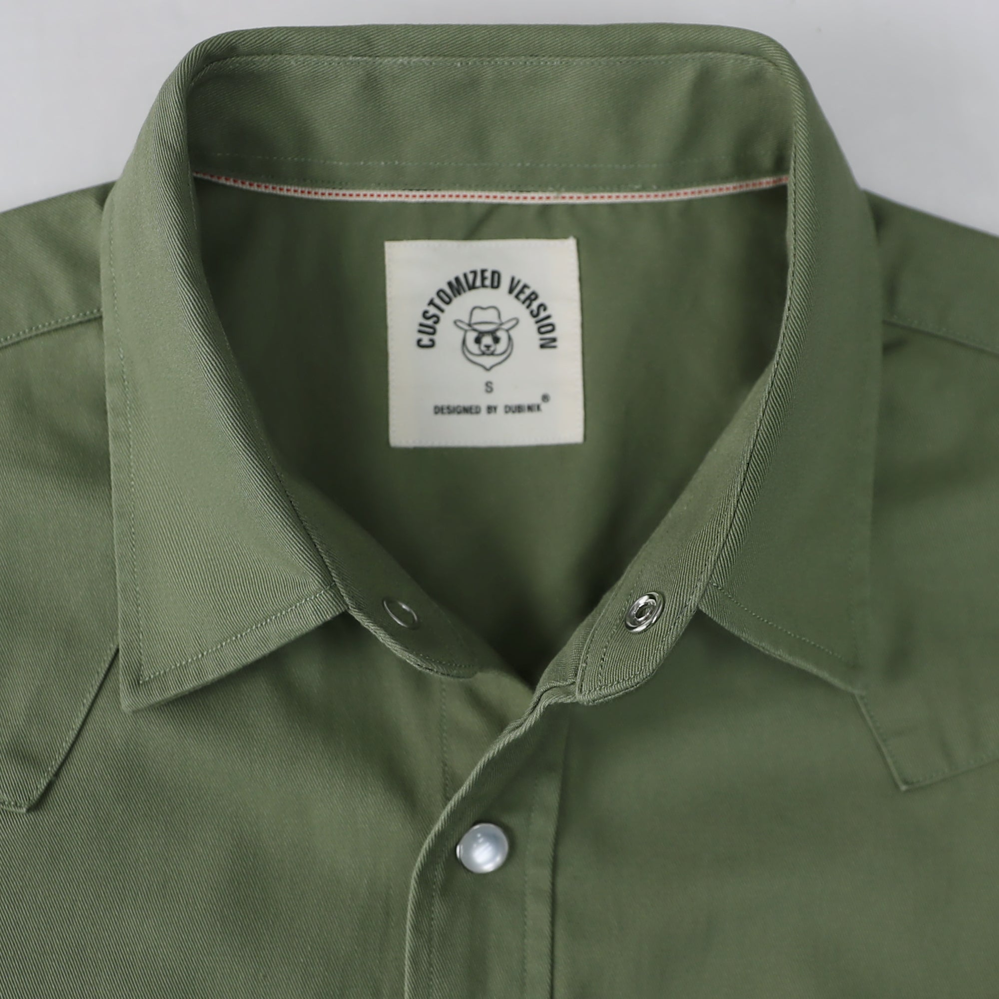 Dubinik® Mens Short Sleeve Work Shirt Snap Button Heavy Cotton#10509