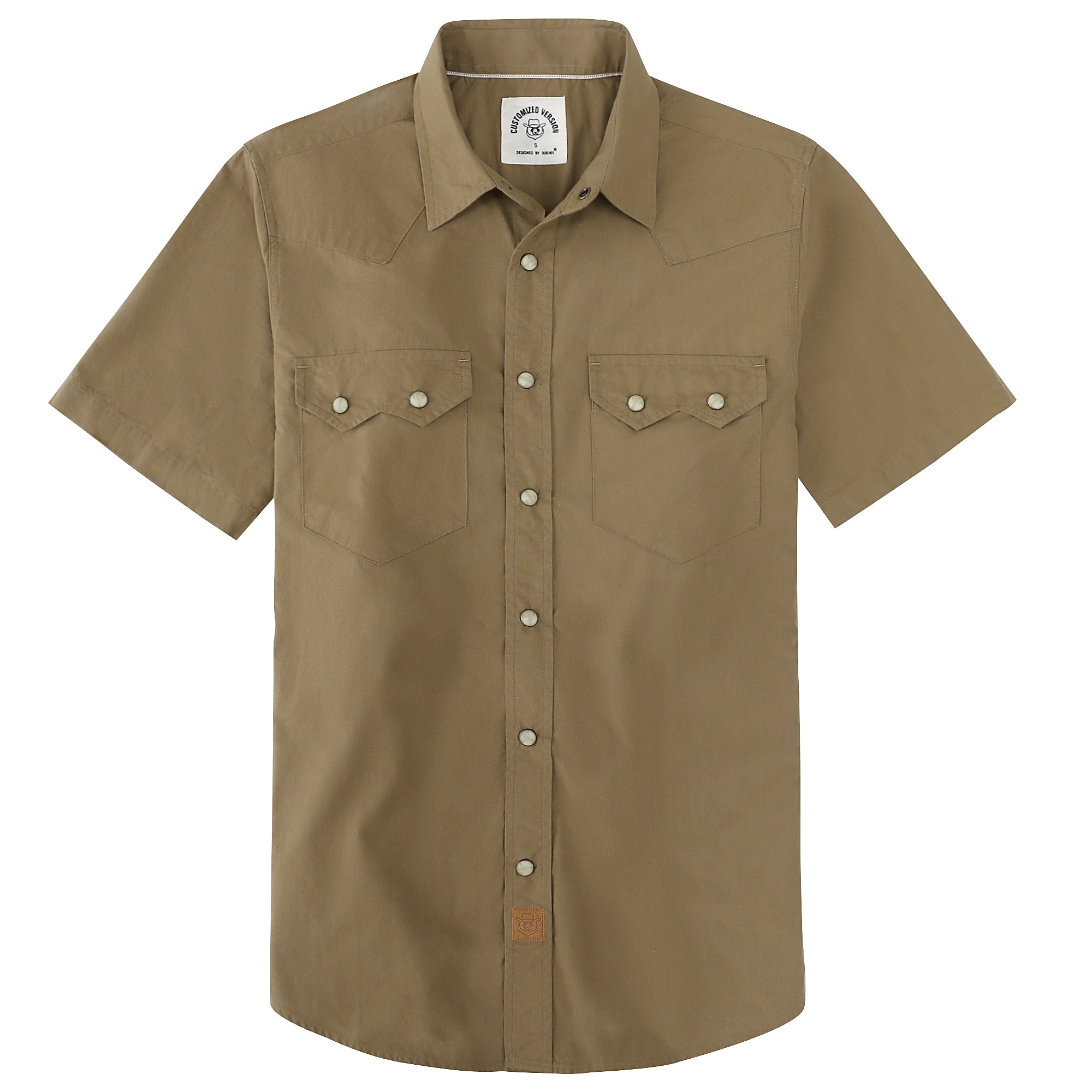 Dubinik® Men's Pearl Snap Sawtooth Pocket Western Plaid Shirt Short Sl