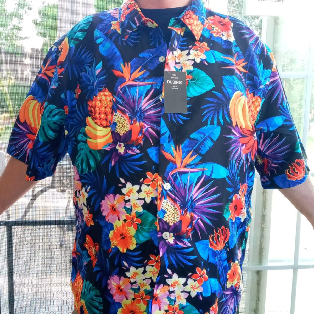 Chemise hawaïenne pour homme Aloha Tropical, manches courtes, boutonnée, imprimé plage, #2606