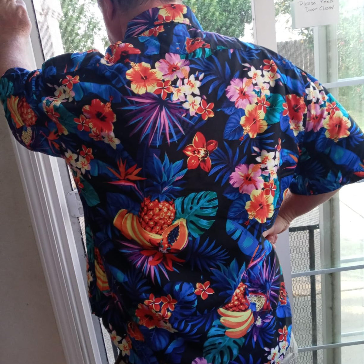 thumbnail image 2 of SweatyRocks Boys Tropical Button-Down Shirt – Short Sleeve Hawaiian Print – Casual Vacation Style For Kids 8-14 Years 2 of 10