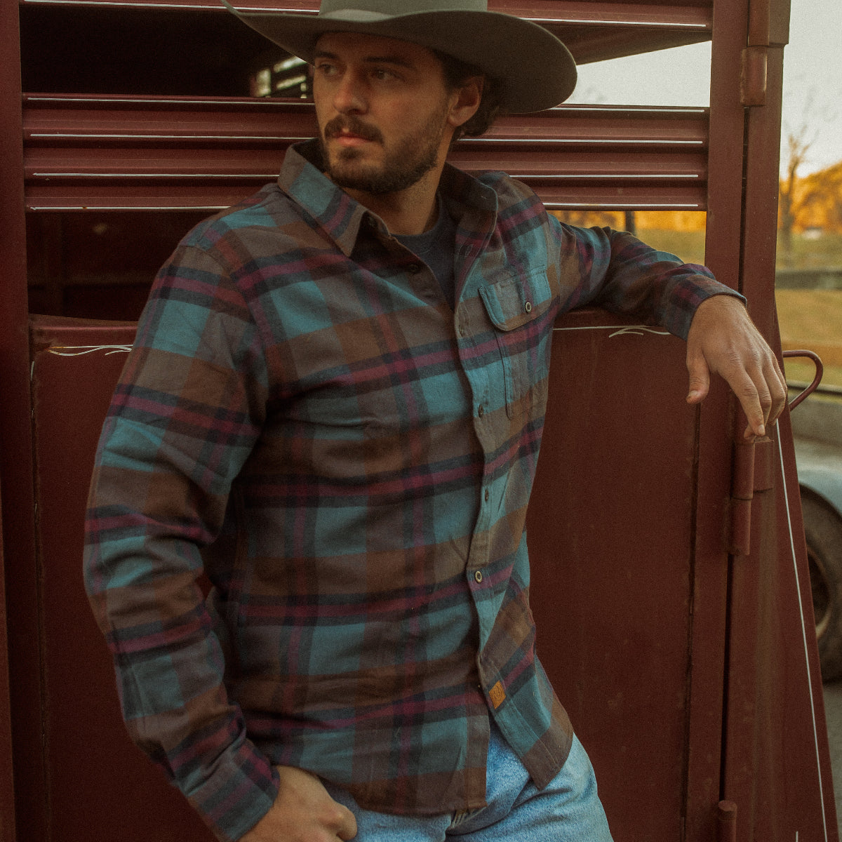 Chemise à carreaux Dubinik® à manches longues et mi-lourde pour homme, chaude, décontractée et douce, en coton, boutonnée, #3402
