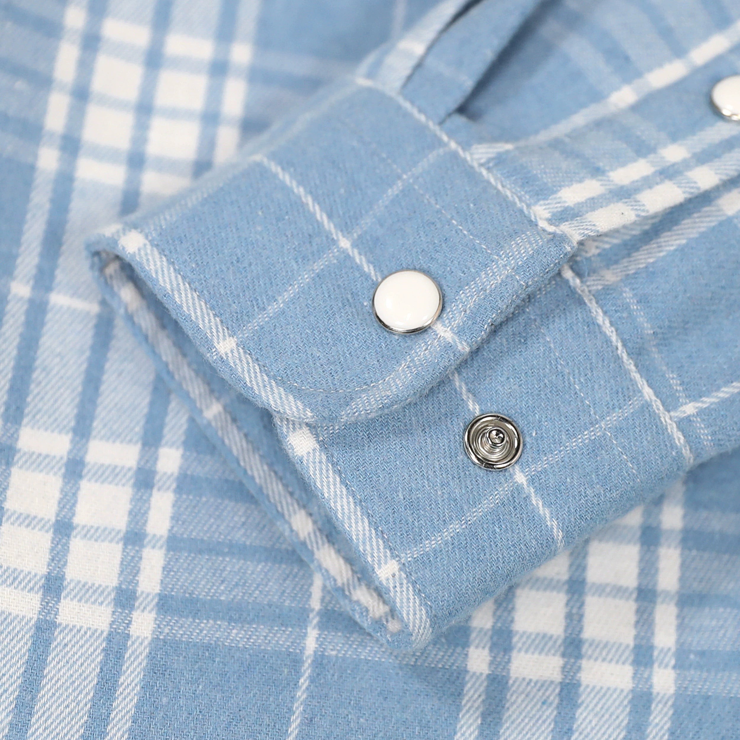 Dubinik® Flannel Shirt For Men Western Cowboy Pearl Snap Shirts For Men Long Sleeve Vintage Buttons Down Plaid Shirt #28014