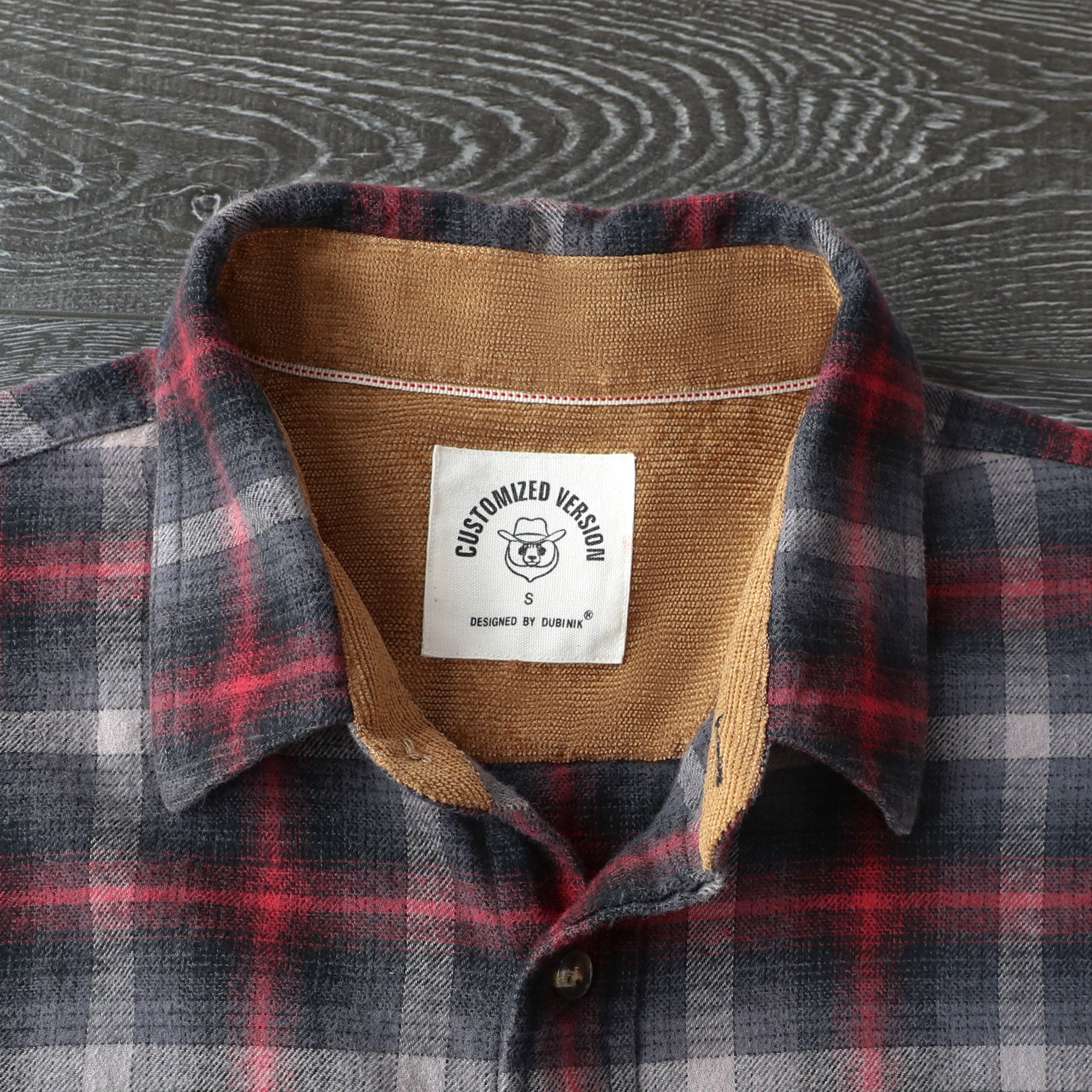 Dubinik® Herren Flanellhemd Langarm Button-Down Plaid Alle Baumwolle Weich Gebürstetes Flanellhemd Für Männer Utility Casual Shirt #0030009
