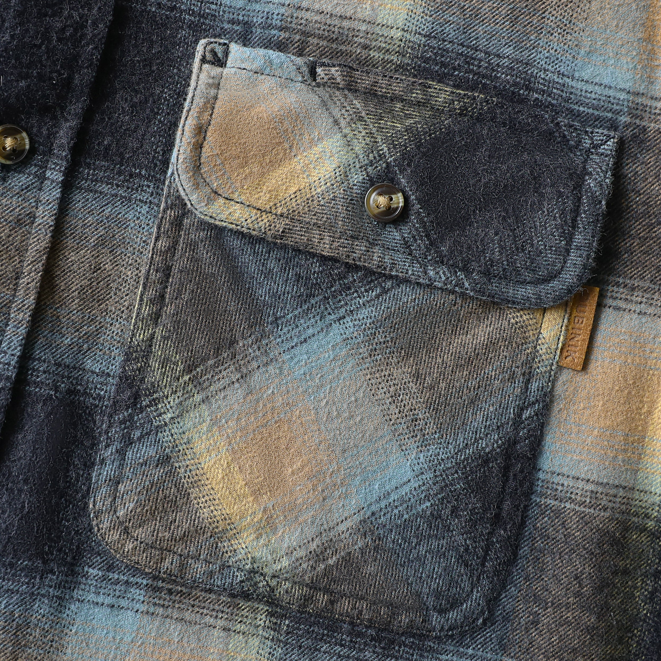 Dubinik® Herren Flanellhemd Langarm Button-Down Plaid Alle Baumwolle Weich Gebürstetes Flanellhemd Für Männer Utility Casual Shirt #0030003