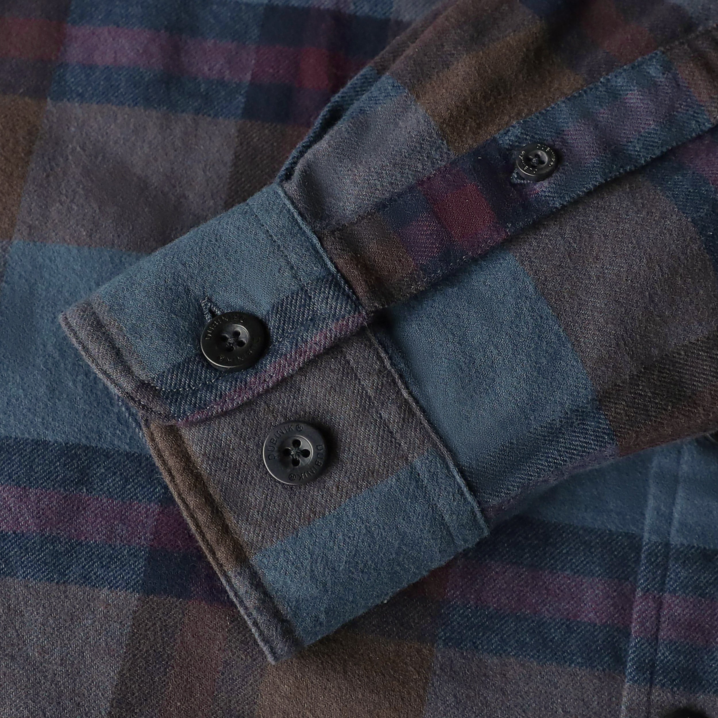 Chemise à carreaux Dubinik® à manches longues et mi-lourde pour homme, chaude, décontractée et douce, en coton, boutonnée, #3402