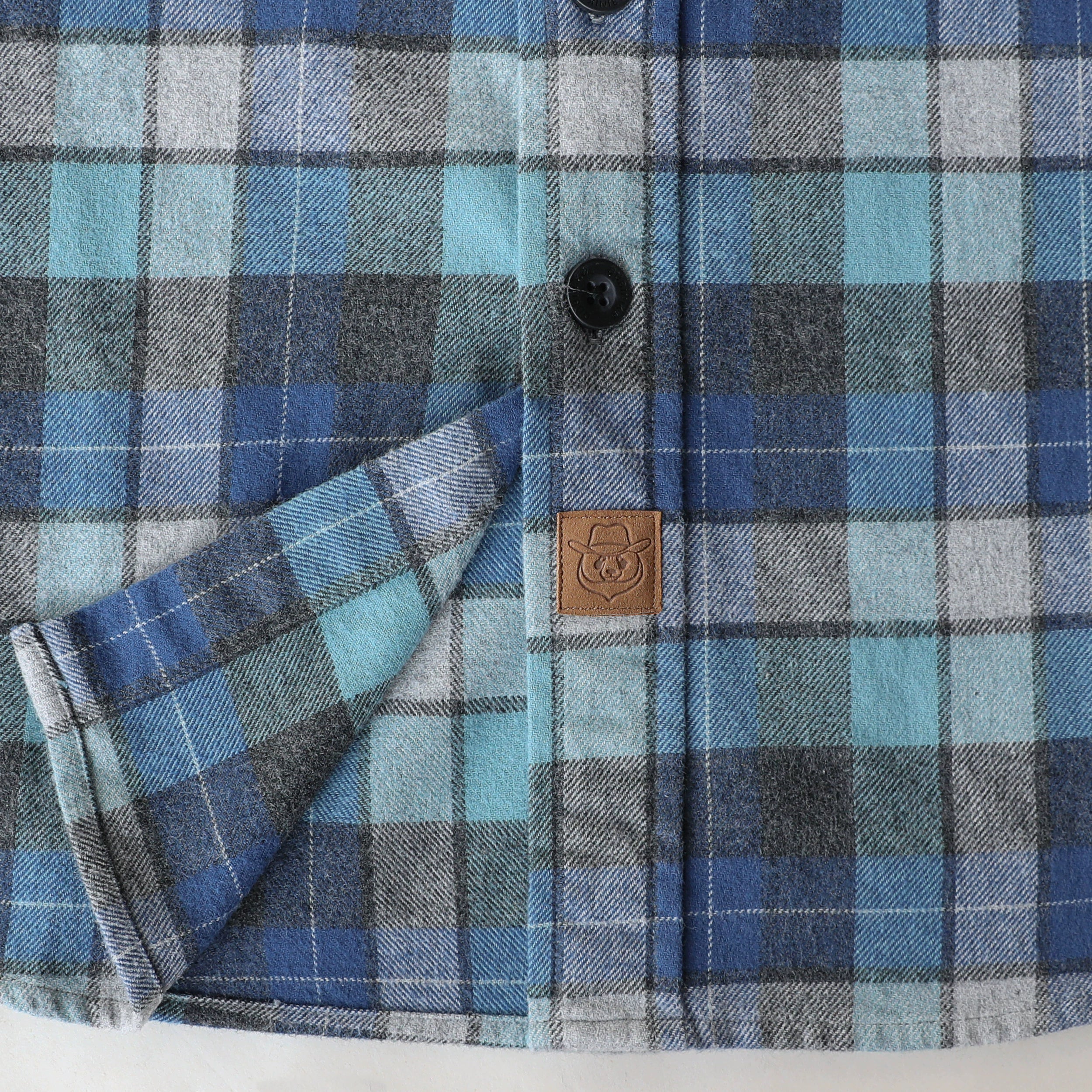 Chemise à carreaux Dubinik® à manches longues et mi-lourde pour homme, chaude, décontractée et douce, en coton, boutonnée, #3407