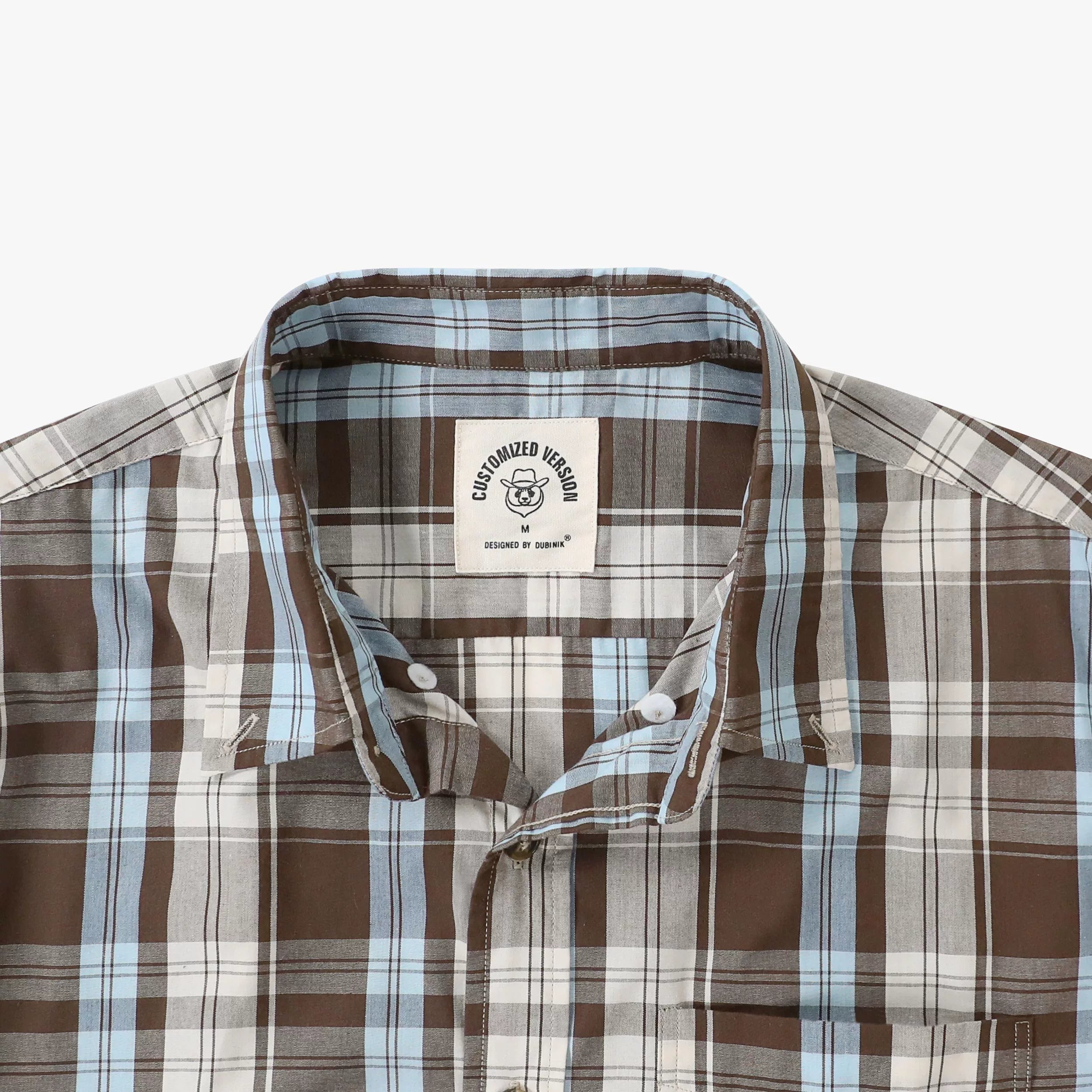 Dubinik®Mens Long Sleeve Casual Button Down Vintage Plaid Shirts#52001