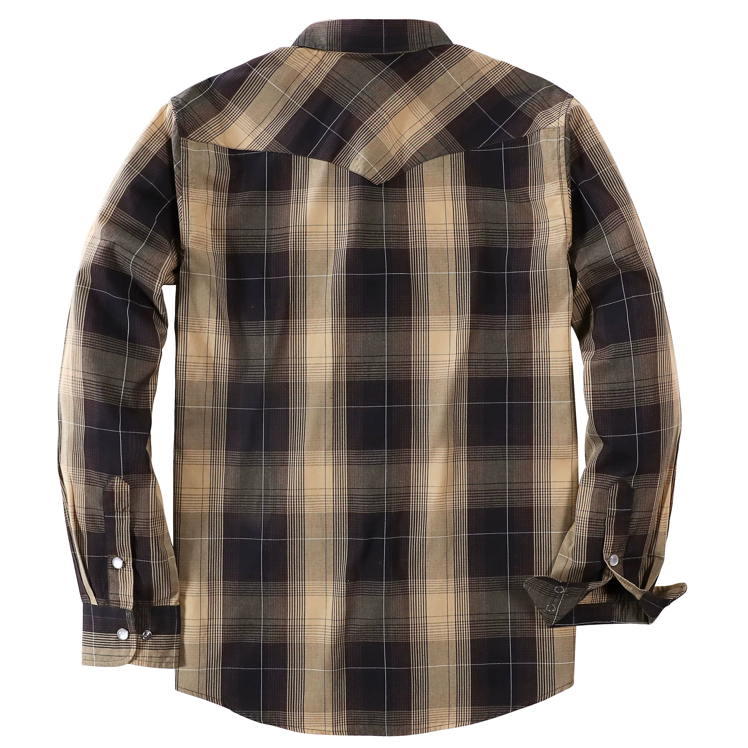 Dubinik® Pearl Snap Shirts für Herren Langarm Westernhemden für Herren Vintage Casual Plaid Shirt Cowboyhemden für Herren #42027 