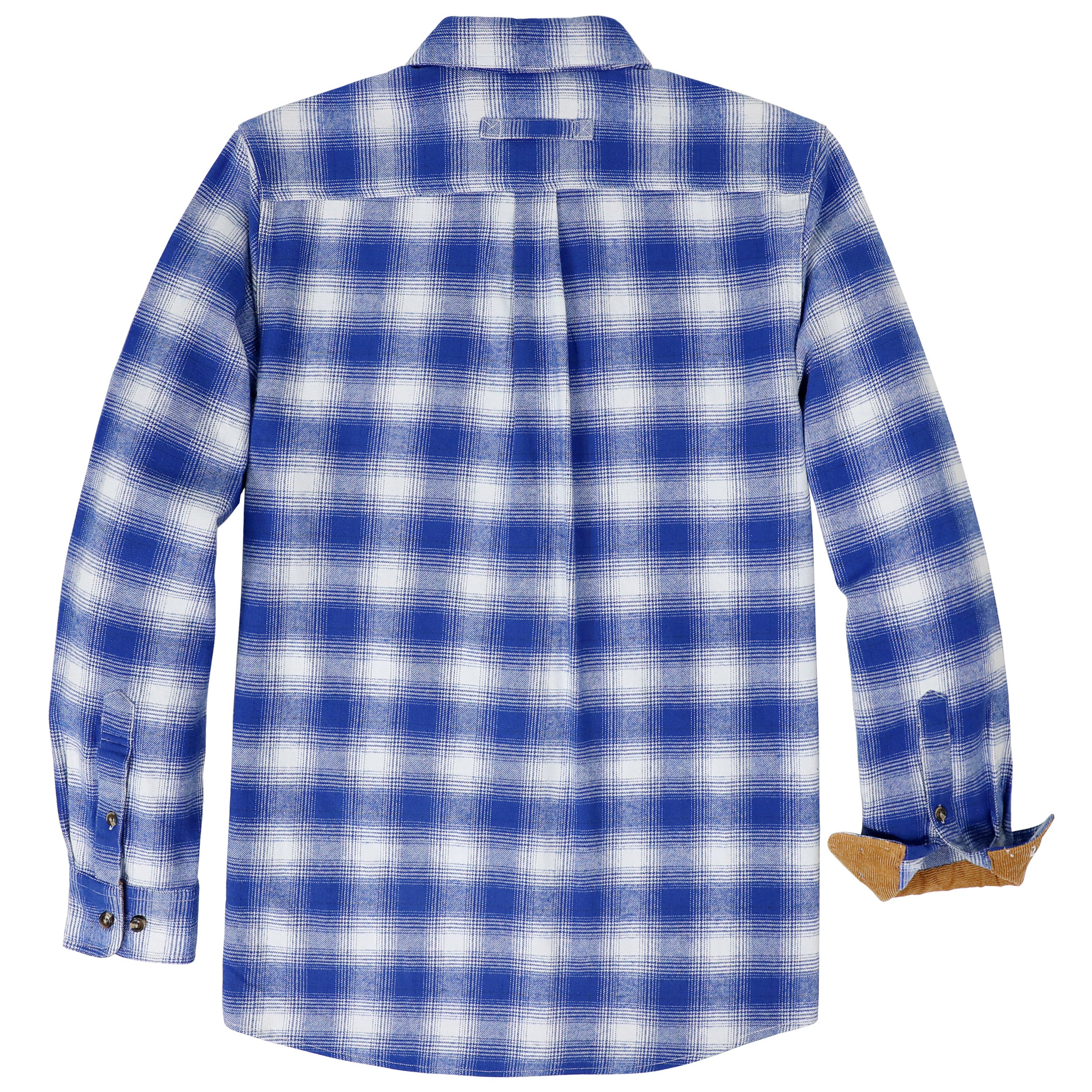 Chemise en flanelle Dubinik® pour homme, manches longues, boutonnée, à carreaux, tout en coton doux et brossé, chemise utilitaire décontractée pour homme #0030017
