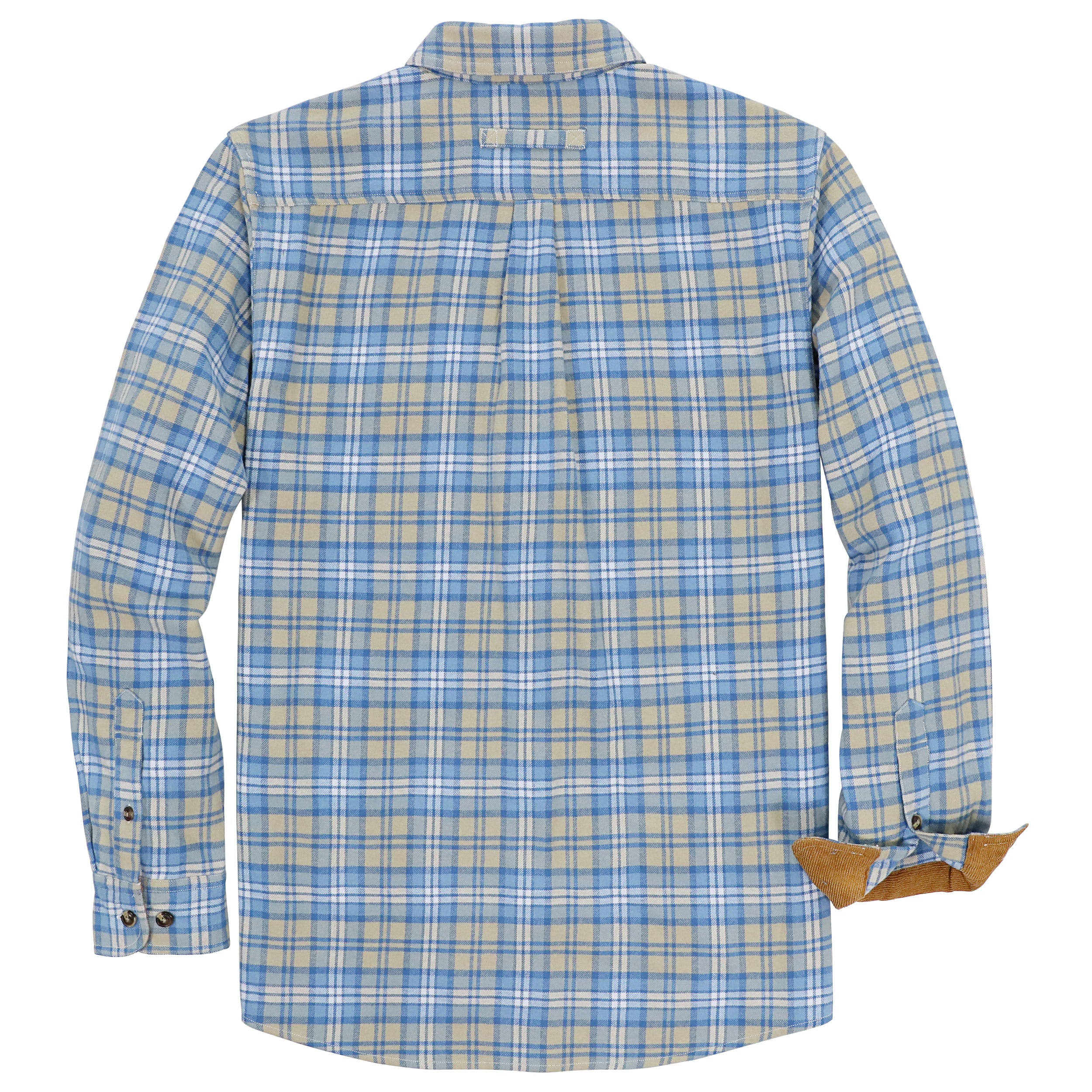 Dubinik® Mens Flannel Shirt Long Sleeve Button Down Plaid All Cotton Soft Brushed Flannel Shirt For Men Utility Casual Shirt#0030019