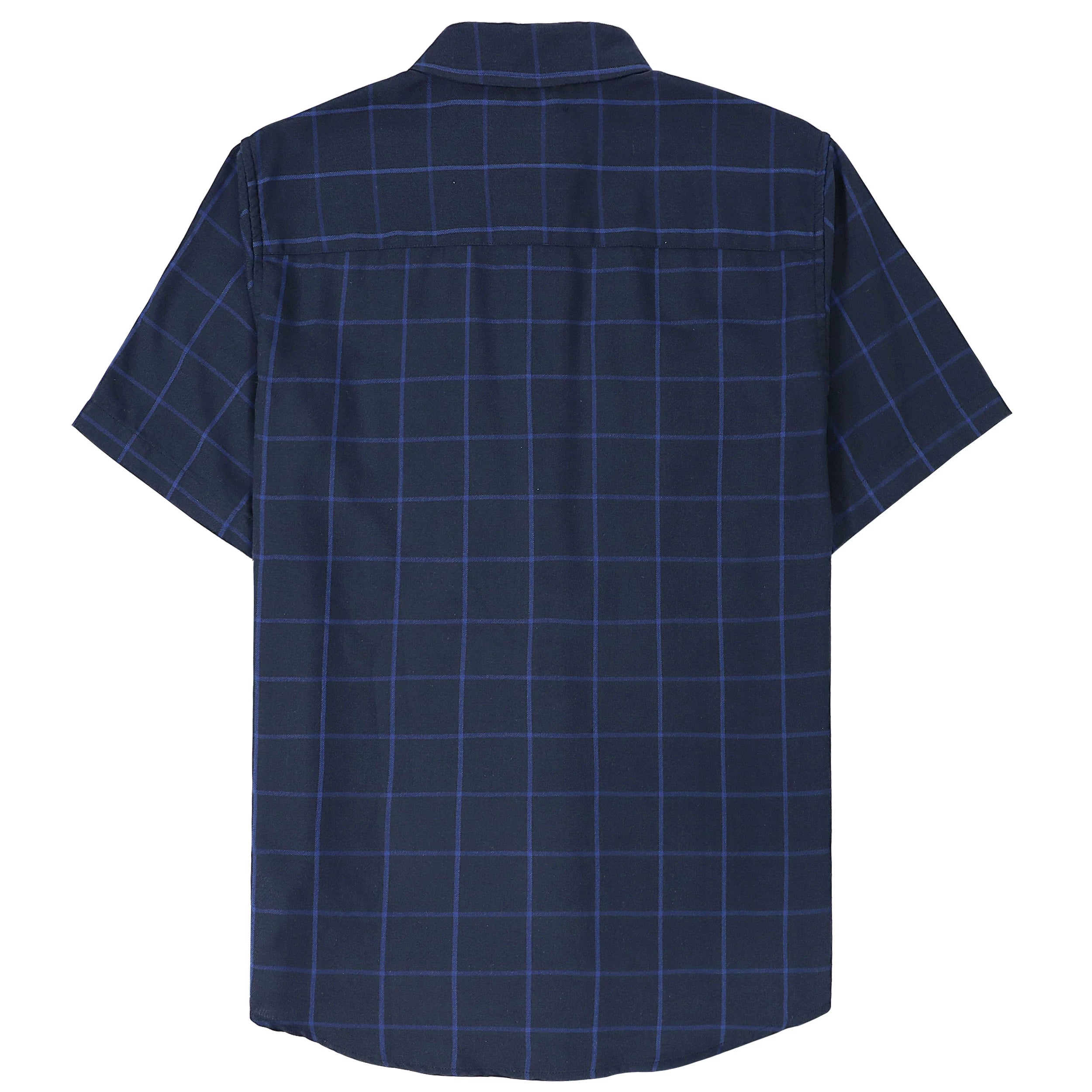 Dubinik® Bamboo Viscose Mens Short Sleeve Button Down Pockets Shirts#39013