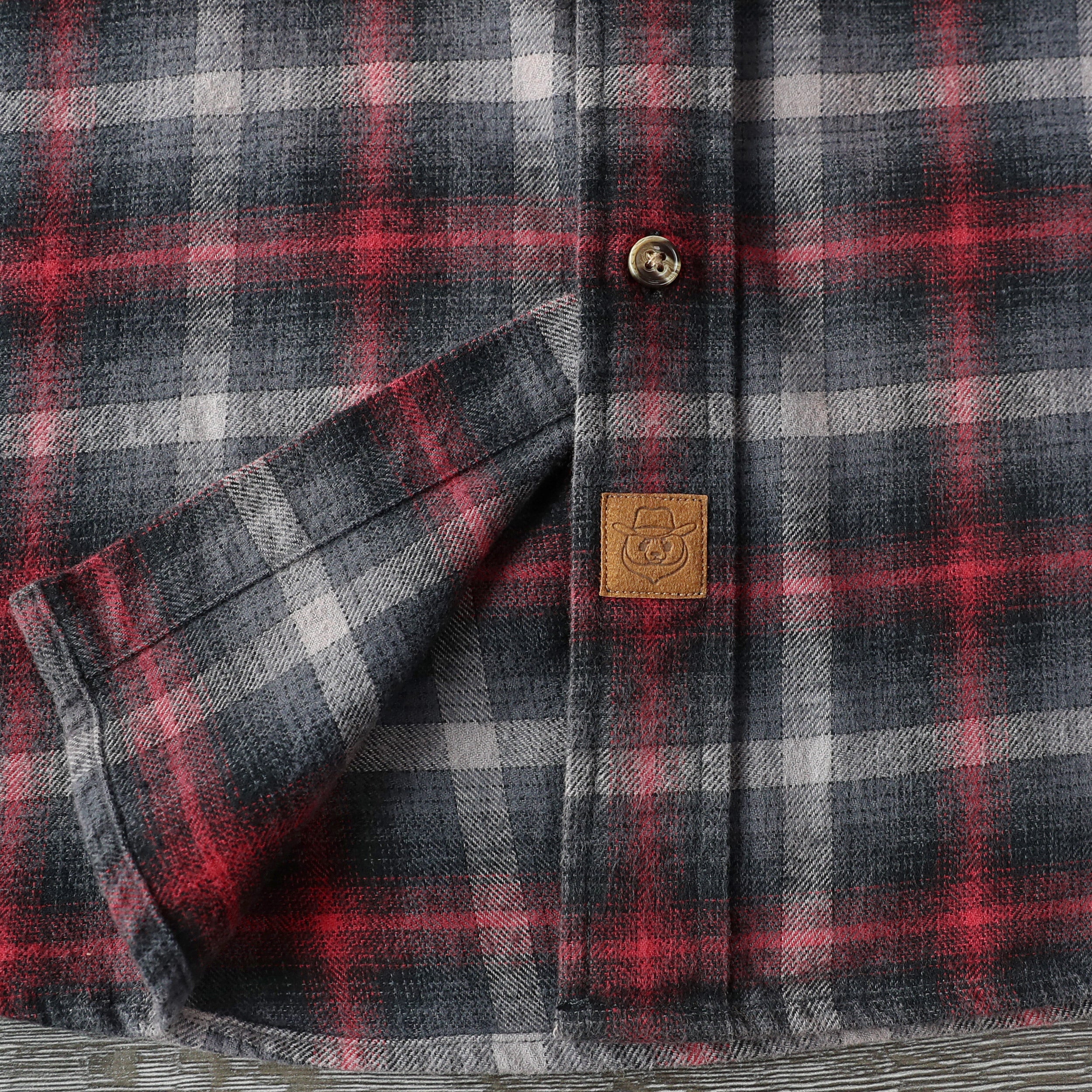 Dubinik® Herren Flanellhemd Langarm Button-Down Plaid Alle Baumwolle Weich Gebürstetes Flanellhemd Für Männer Utility Casual Shirt #0030009