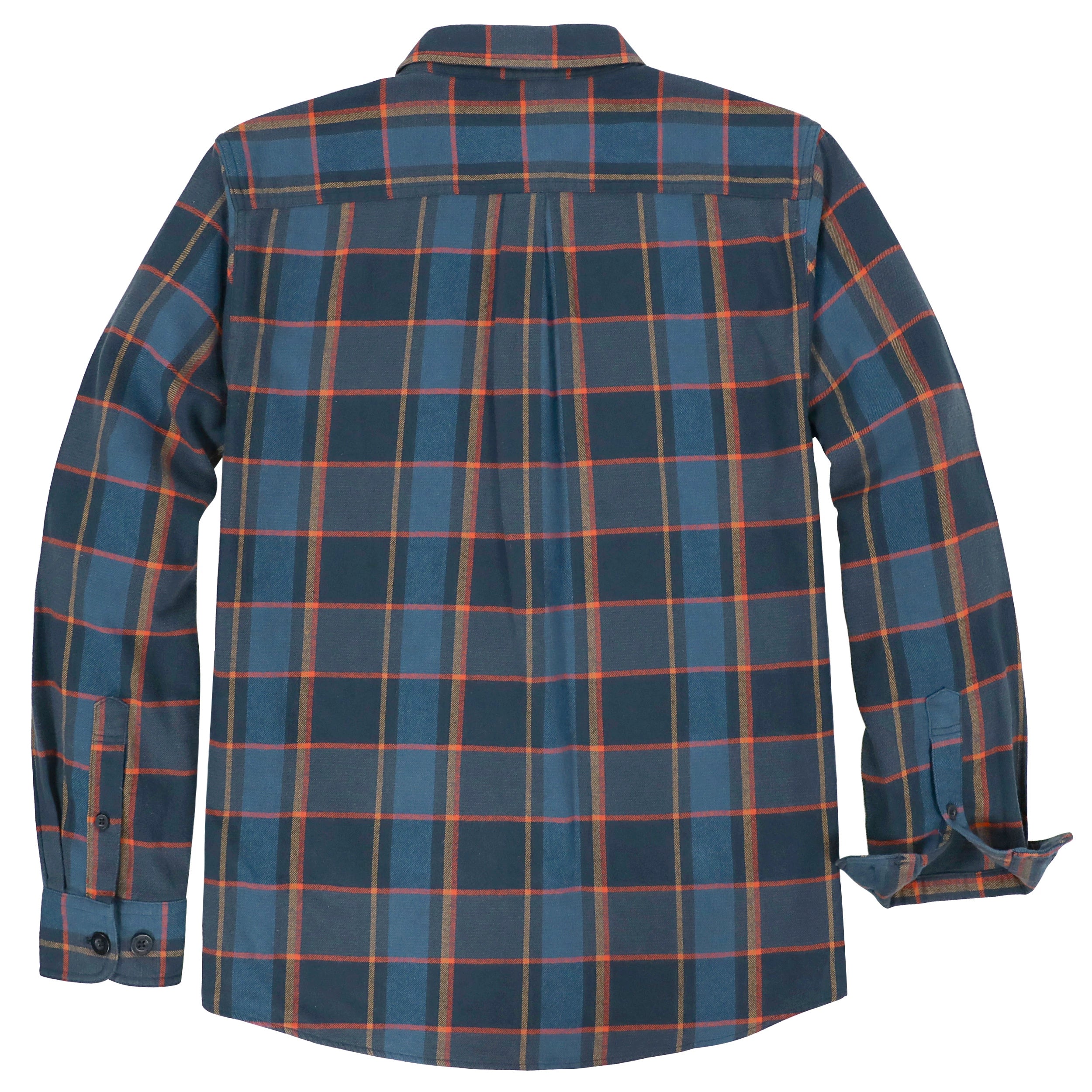 Chemise à carreaux Dubinik® à manches longues et mi-lourde pour homme, chaude, décontractée et douce, en coton, boutonnée, #3415